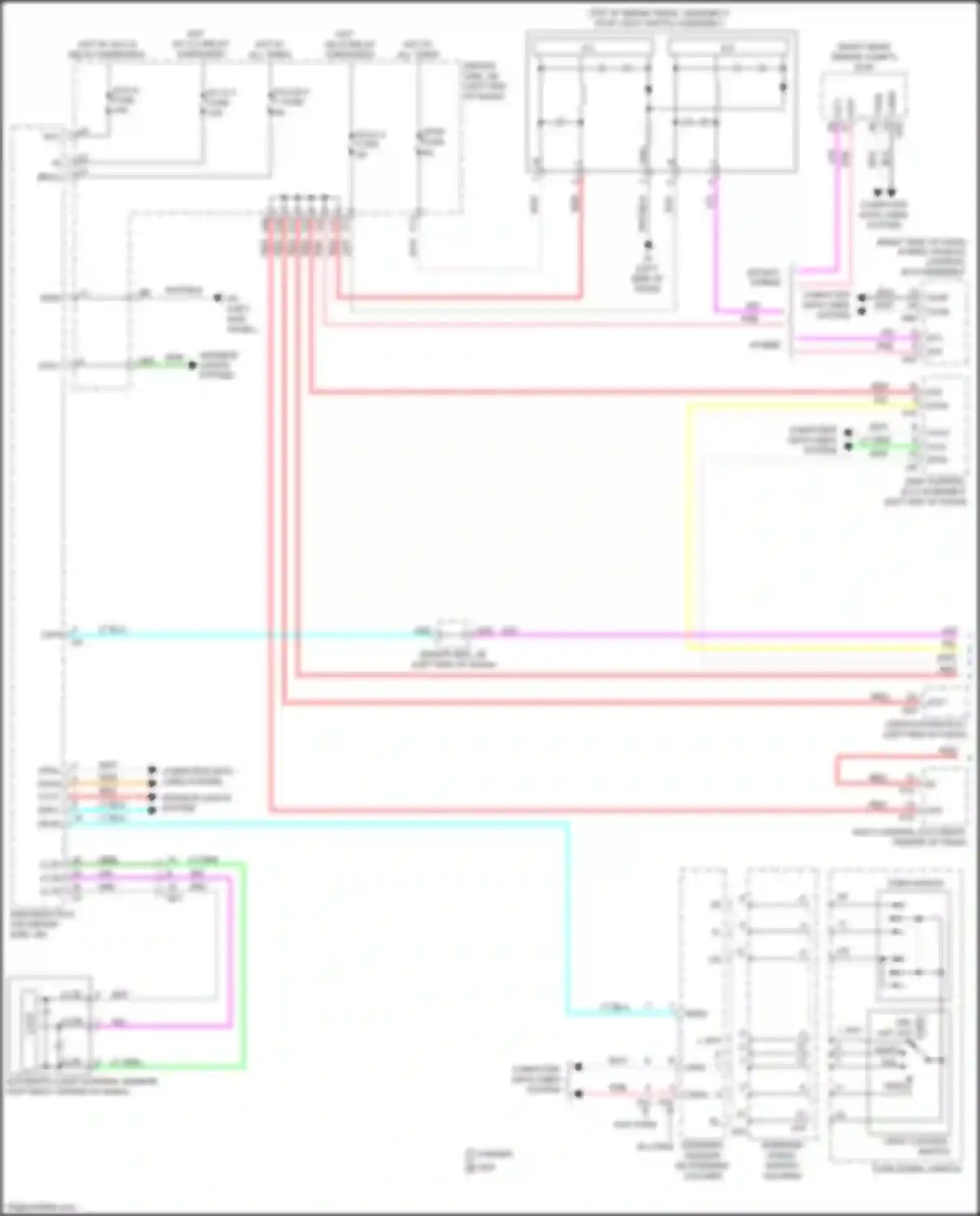 Wiring diagram steering wheel switch housing for Lexus LC I (2016-2024) (2 of 7)