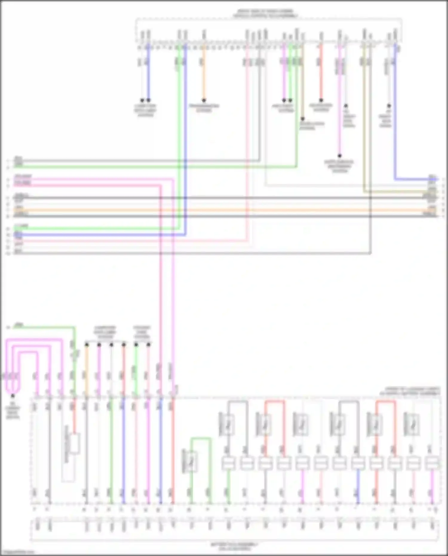 Wiring diagram transmissions system for Lexus LC I (2016-2024) (1 of 3)