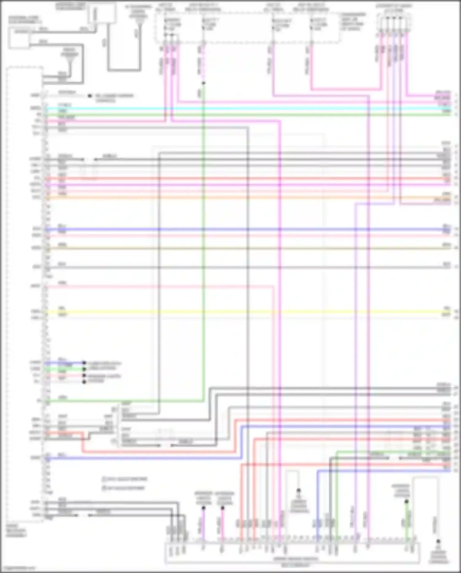 Wiring diagram w/o lexus enform for Lexus LC I (2016-2024) (1 of 6)