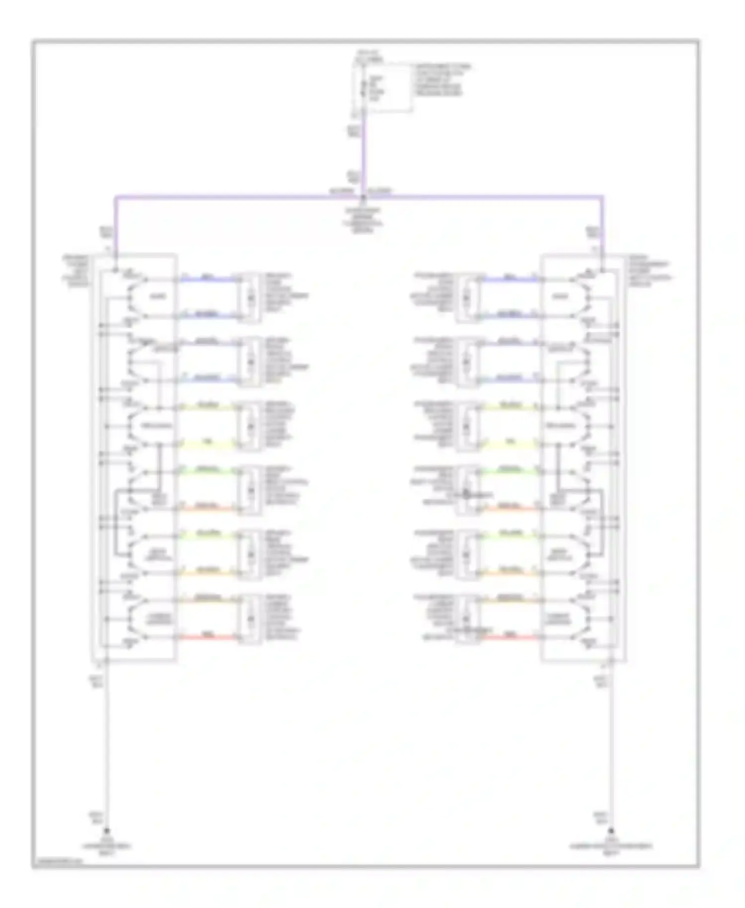LS Lexus II (1994-2000): Power seats circuit