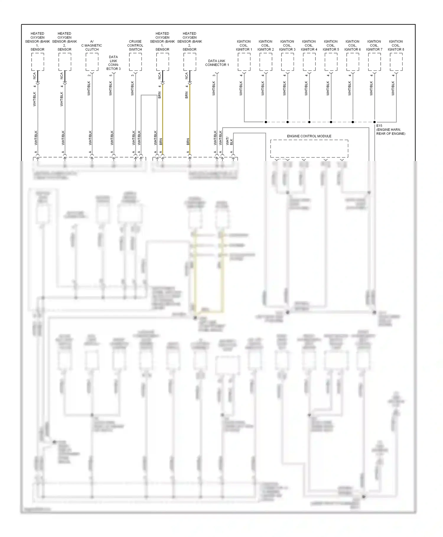 Lexus LS II (1994-2000) airbag sensor assembly wiring diagram  (1 of 1)