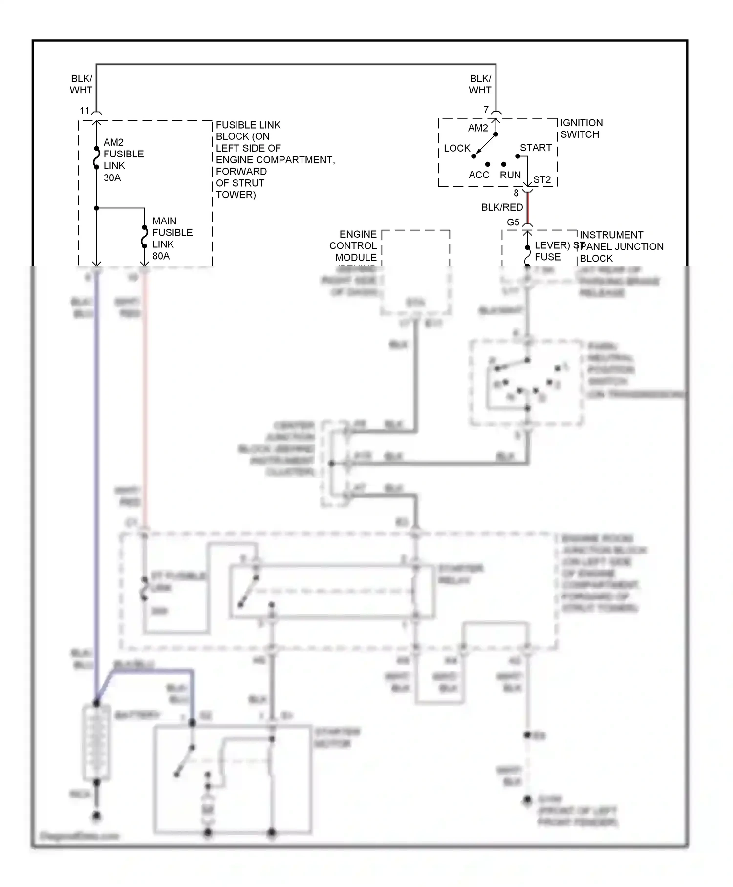 Lexus LS II (1994-2000) blk/red wiring diagram  (16 of 16)