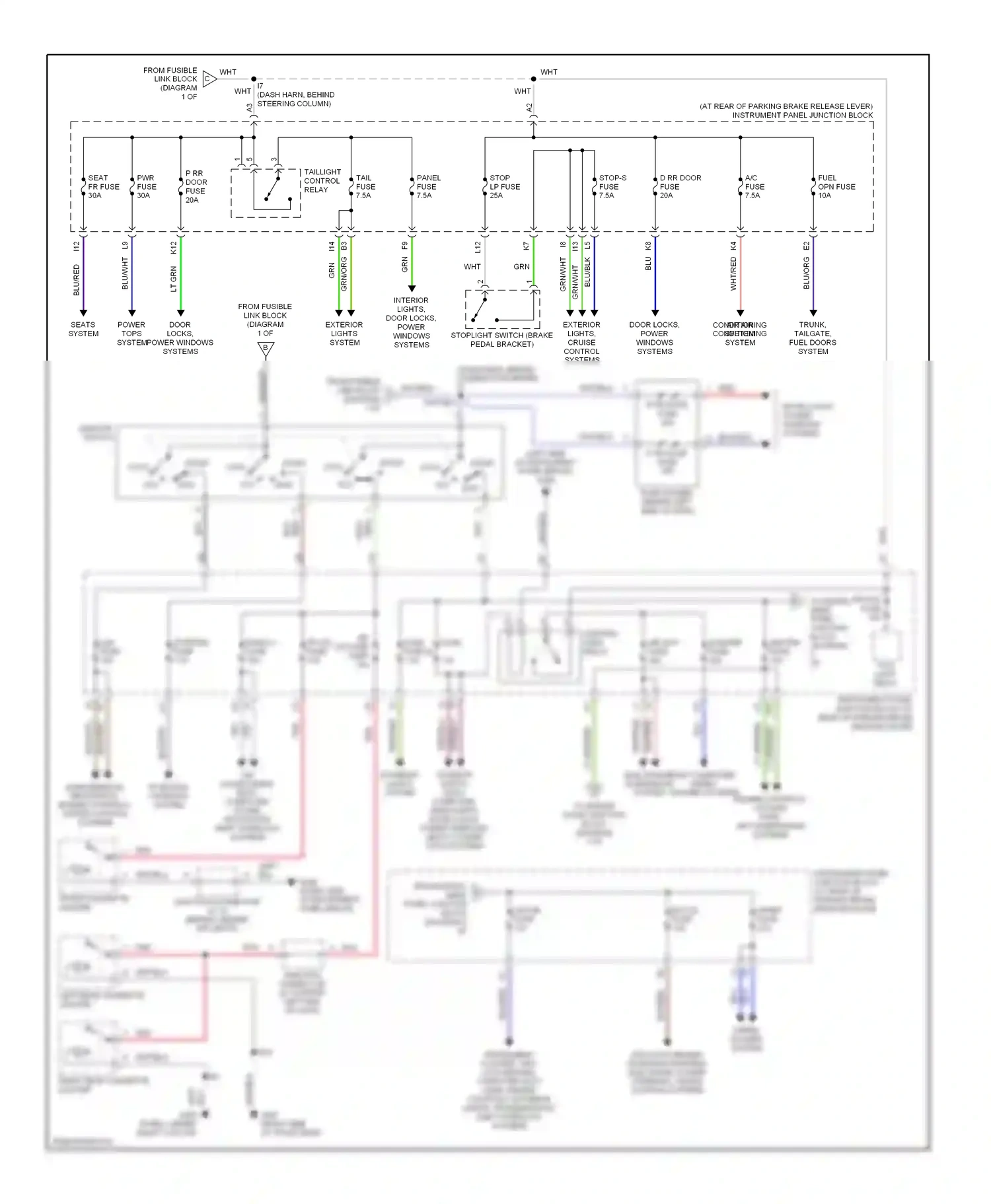 Lexus LS II (1994-2000) blu wiring diagram  (29 of 45)