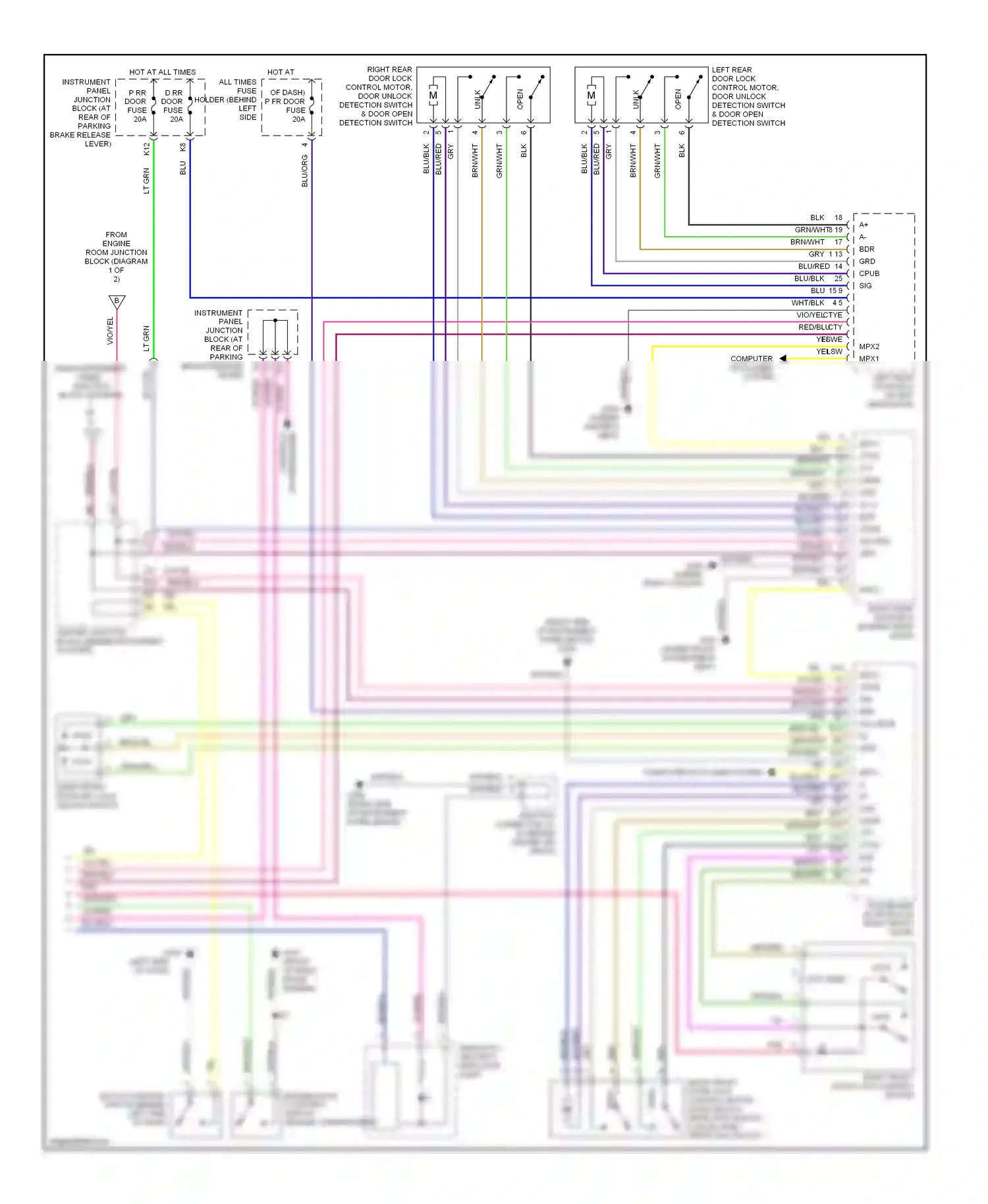 Lexus LS II (1994-2000) blu wiring diagram  (6 of 45)