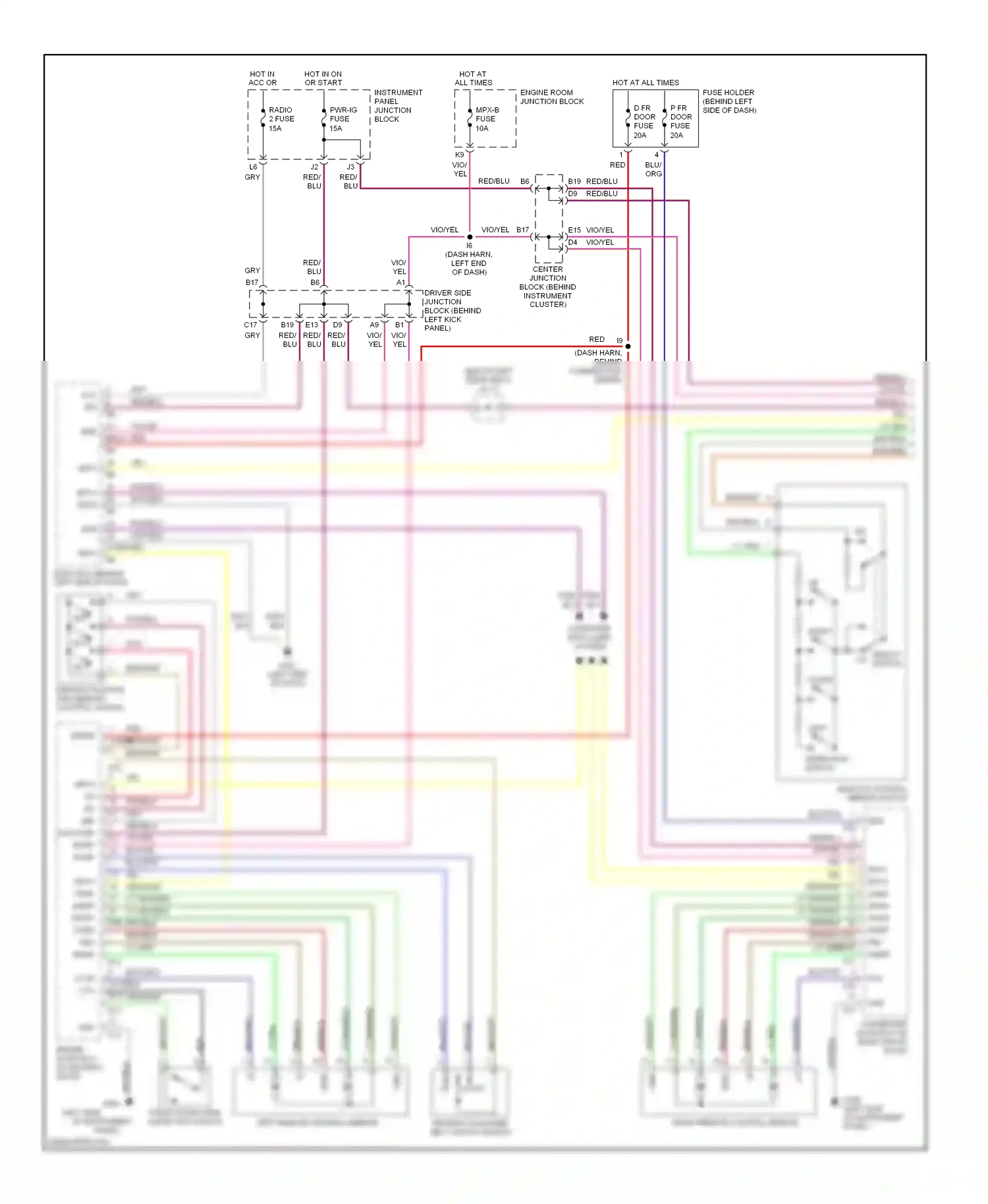 Lexus LS II (1994-2000) pmhr wiring diagram  (1 of 1)