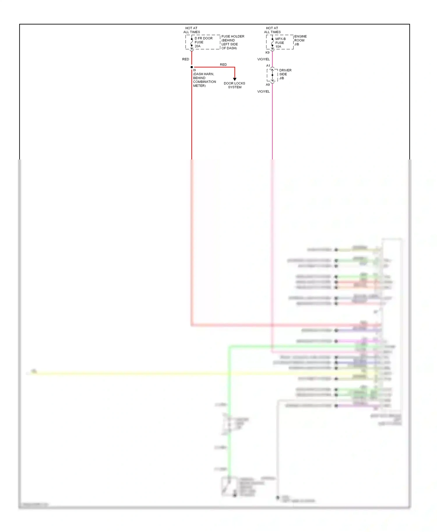 Lexus LS II (1994-2000) red wiring diagram  (5 of 47)