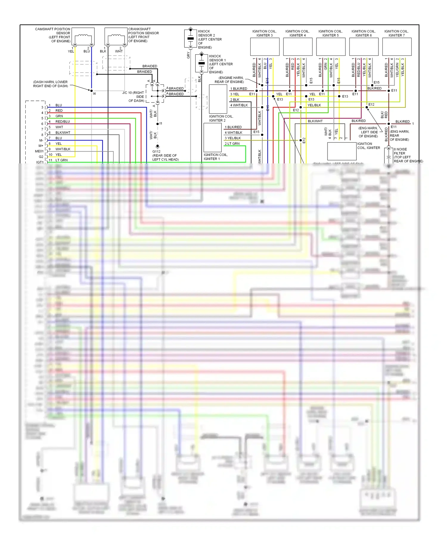 Lexus LS II (1994-2000) red/blk wiring diagram  (7 of 22)