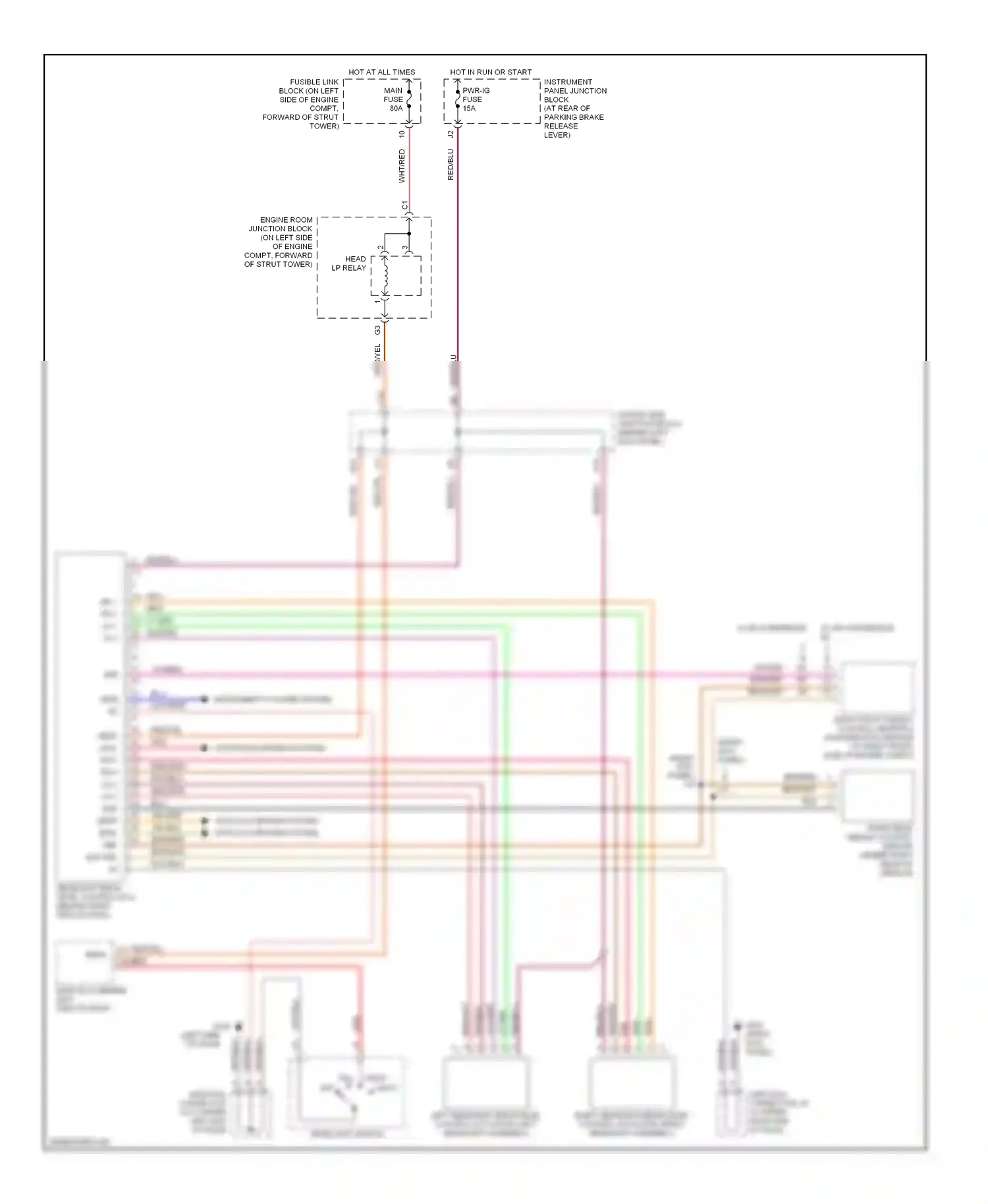 Lexus LS II (1994-2000) shf wiring diagram  (1 of 1)