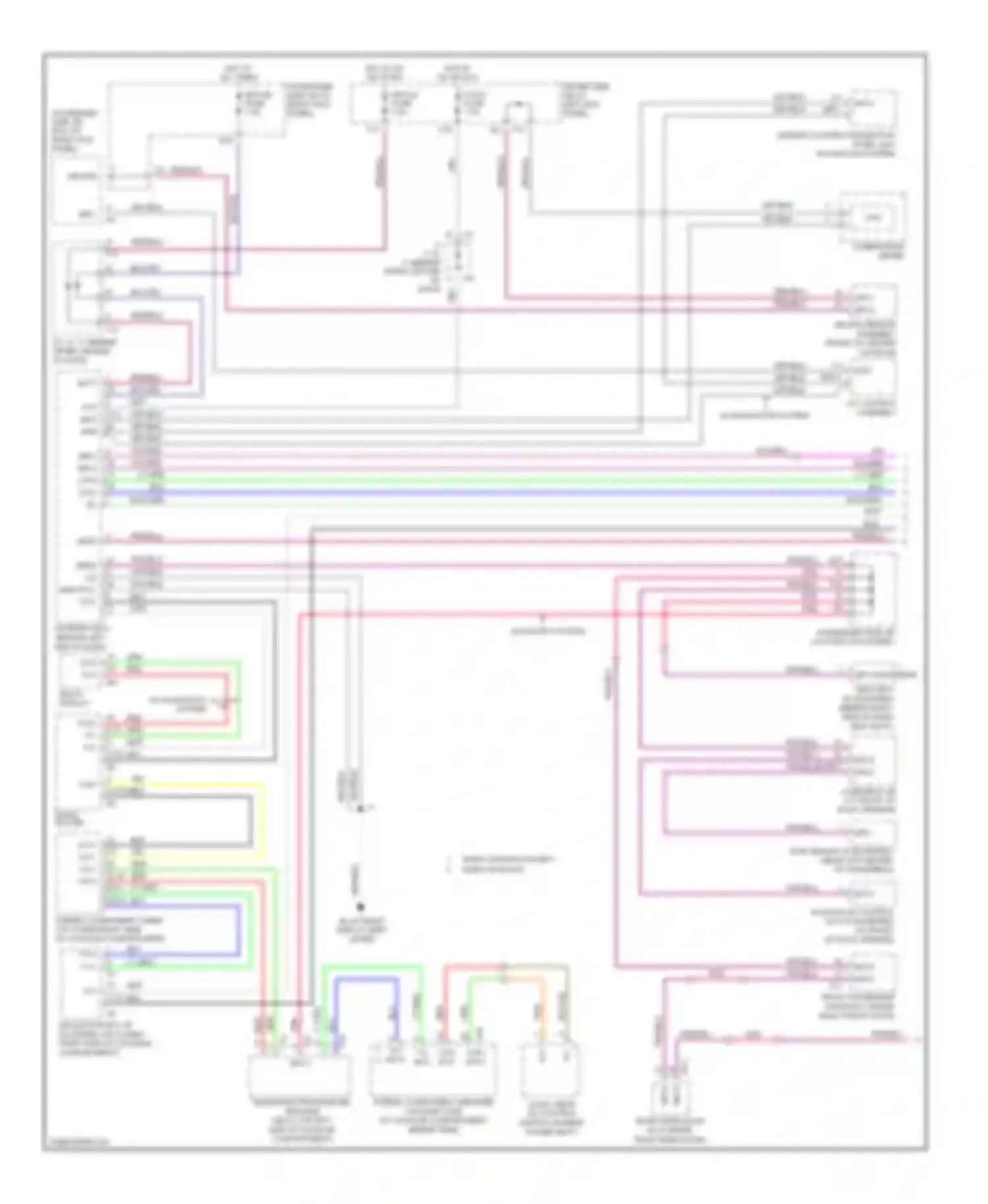 LS Lexus III facelift (2003-2006): High/low bus circuit (1 of 2)