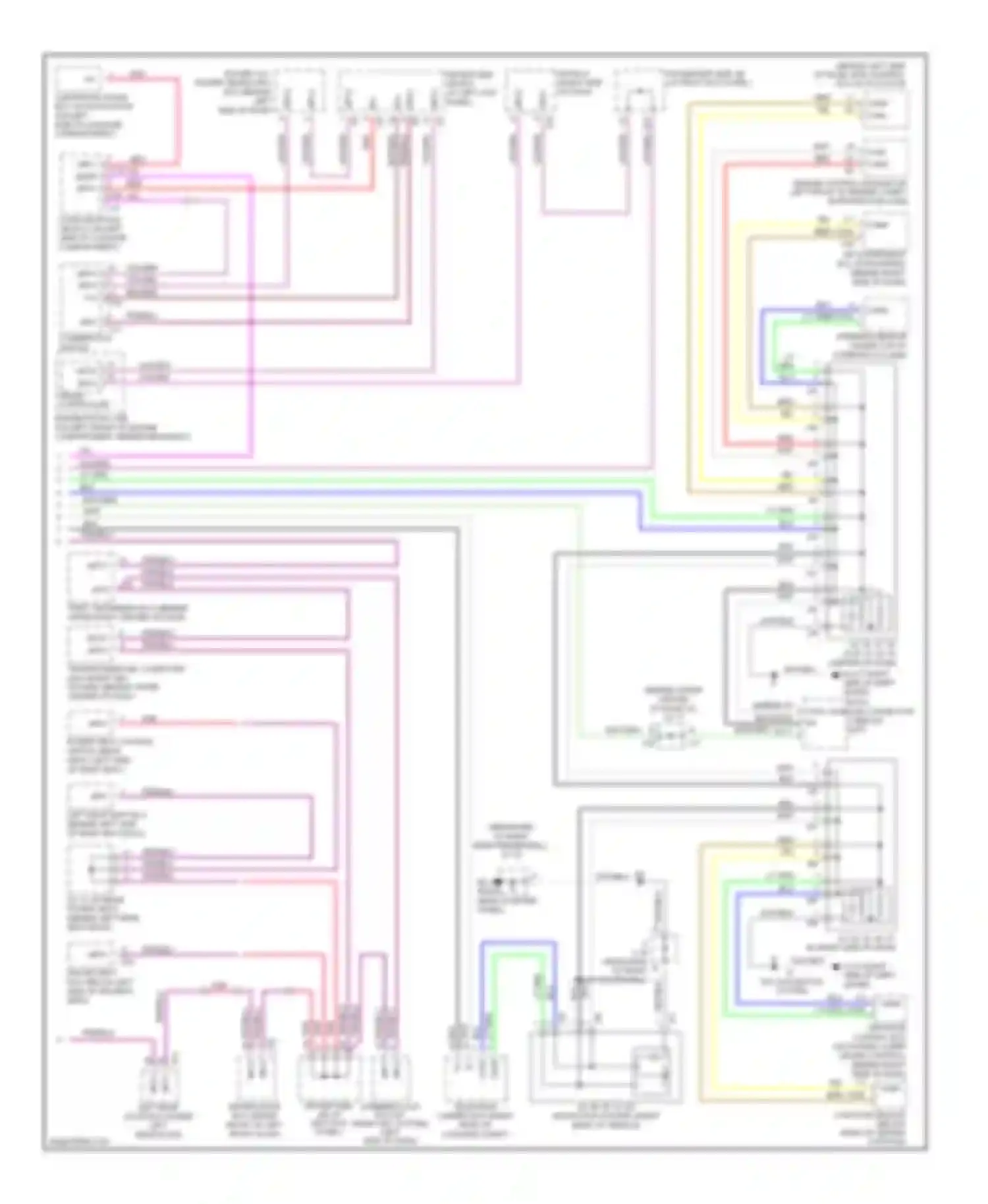 LS Lexus III facelift (2003-2006): High/low bus circuit (2 of 2)