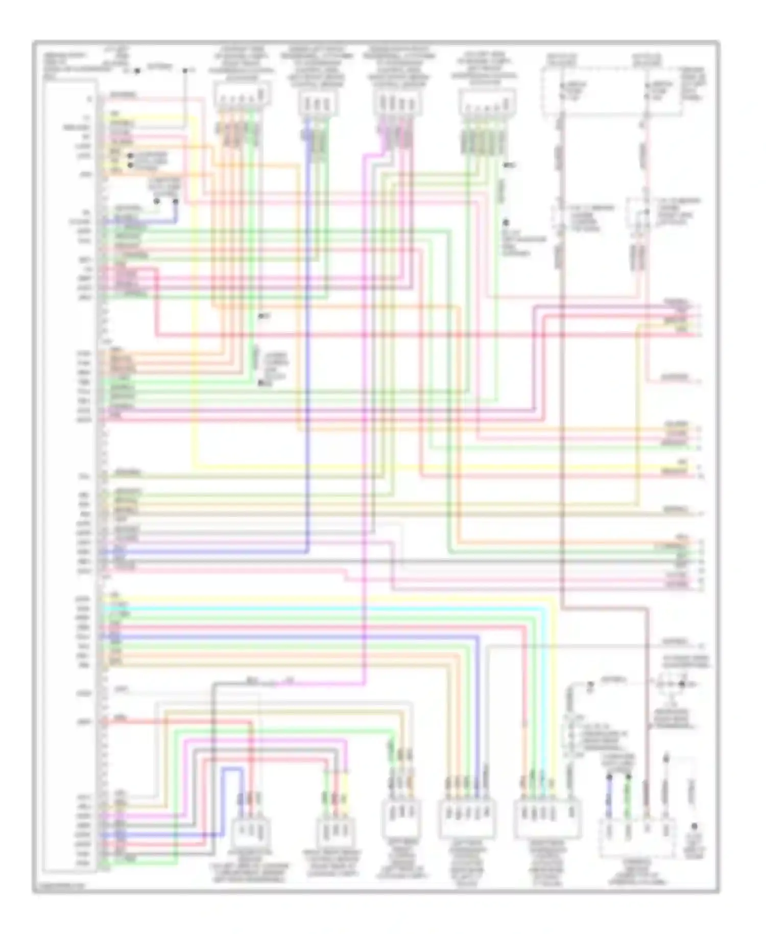 LS Lexus III facelift (2003-2006): Electronic suspension circuit (1 of 2)