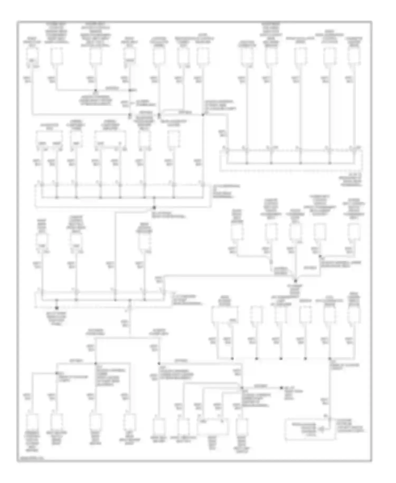 LS Lexus III facelift (2003-2006): Ground distribution circuit (5 of 5)