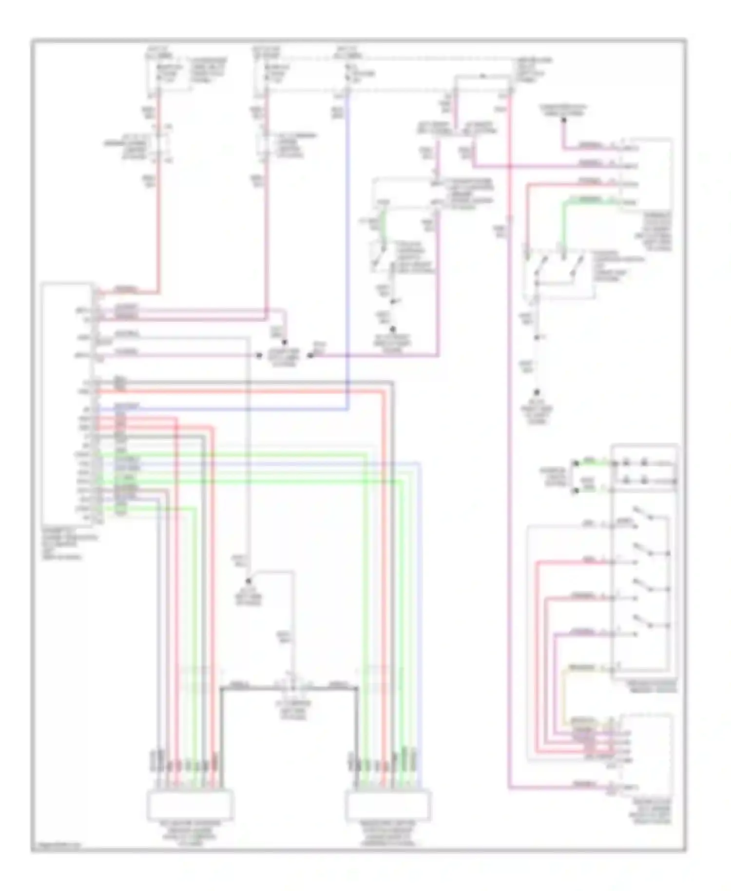 LS Lexus III facelift (2003-2006): Memory power tilt & power telescopic circuit