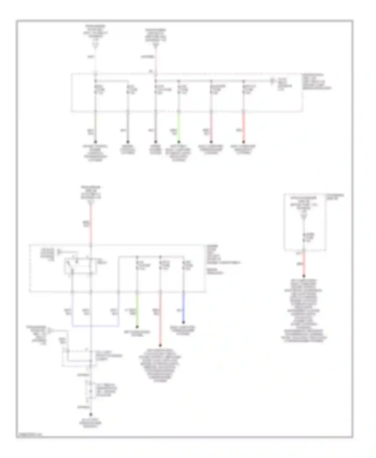 LS Lexus III facelift (2003-2006): Power distribution circuit (2 of 5)