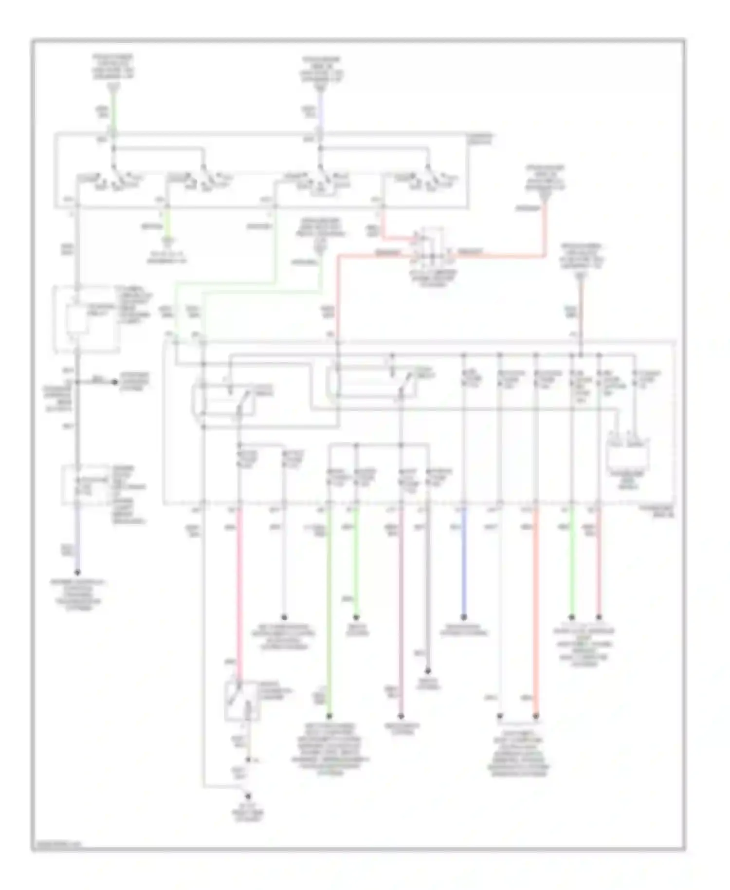 LS Lexus III facelift (2003-2006): Power distribution circuit (3 of 5)