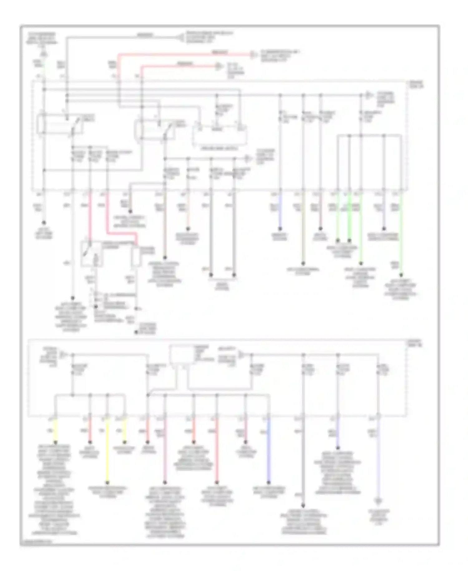 LS Lexus III facelift (2003-2006): Power distribution circuit (4 of 5)