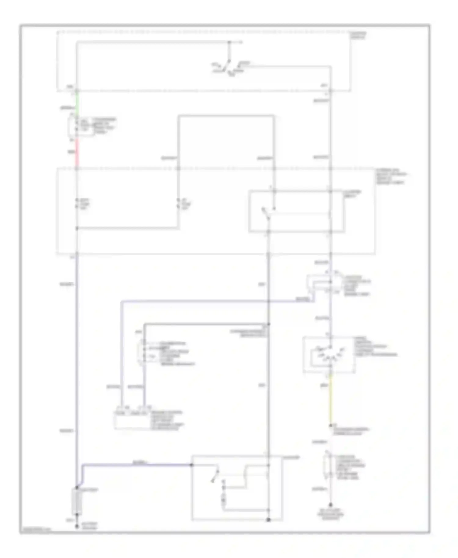 LS Lexus III facelift (2003-2006): Starting circuit