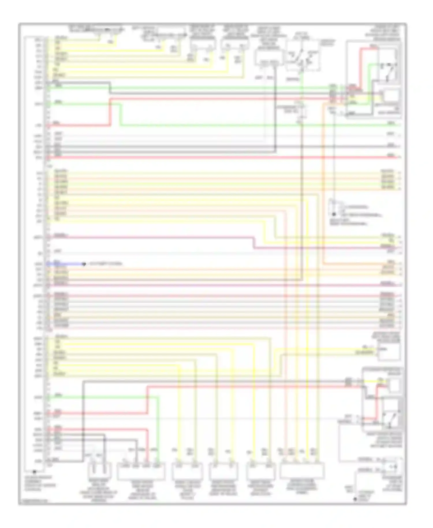 LS Lexus III facelift (2003-2006): Supplemental restraints circuit (1 of 2)