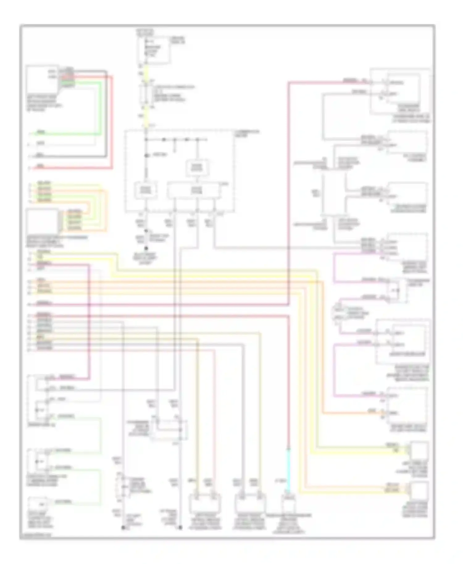 LS Lexus III facelift (2003-2006): Supplemental restraints circuit (2 of 2)