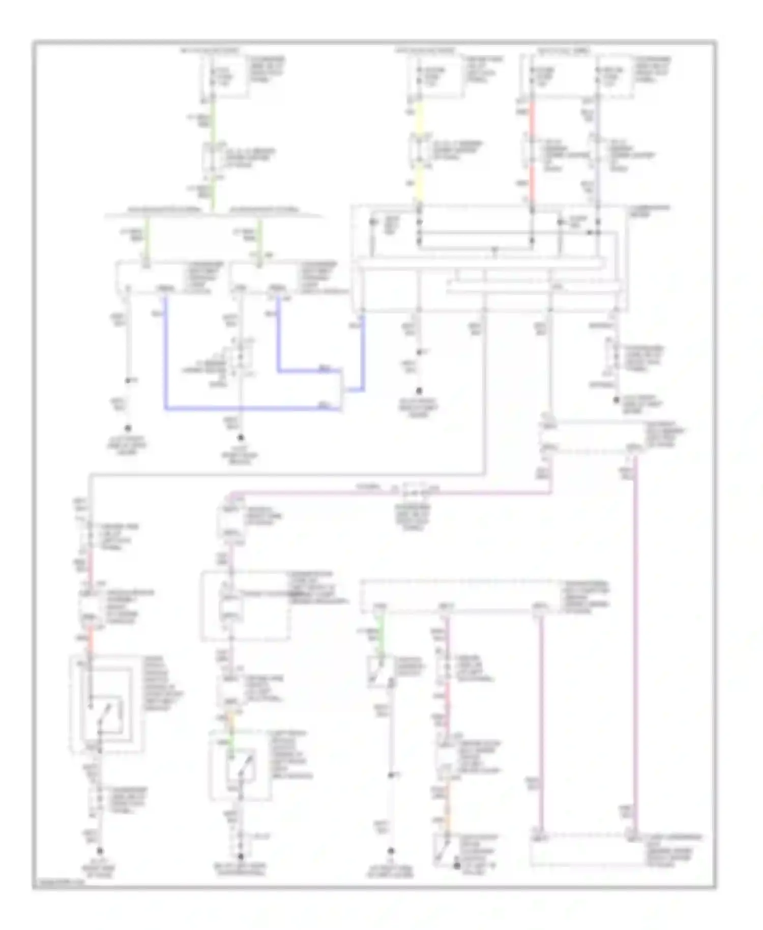 LS Lexus III facelift (2003-2006): Warning systems circuit