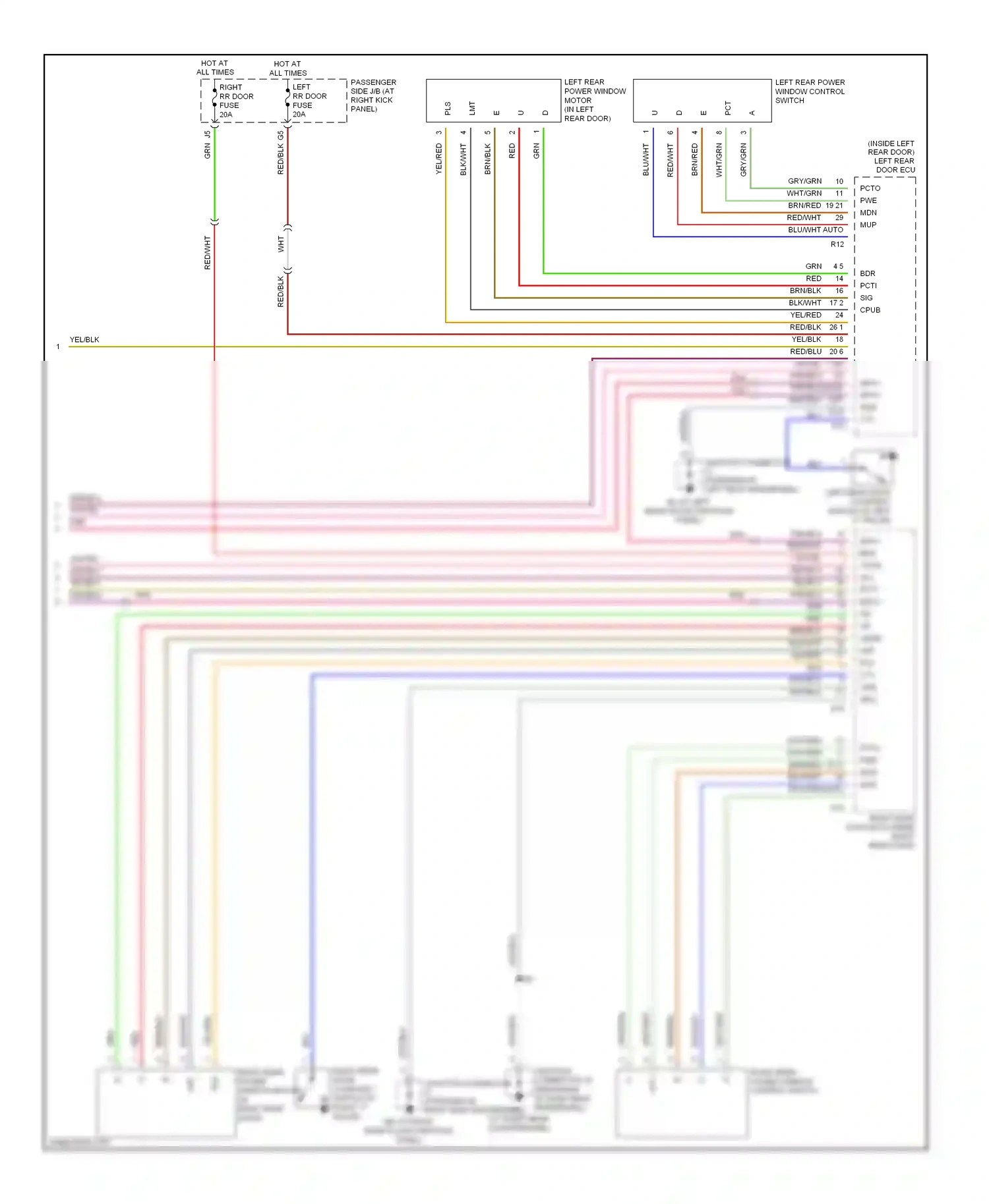 Lexus LS III facelift (2003-2006) blu wiring diagram  (67 of 83)