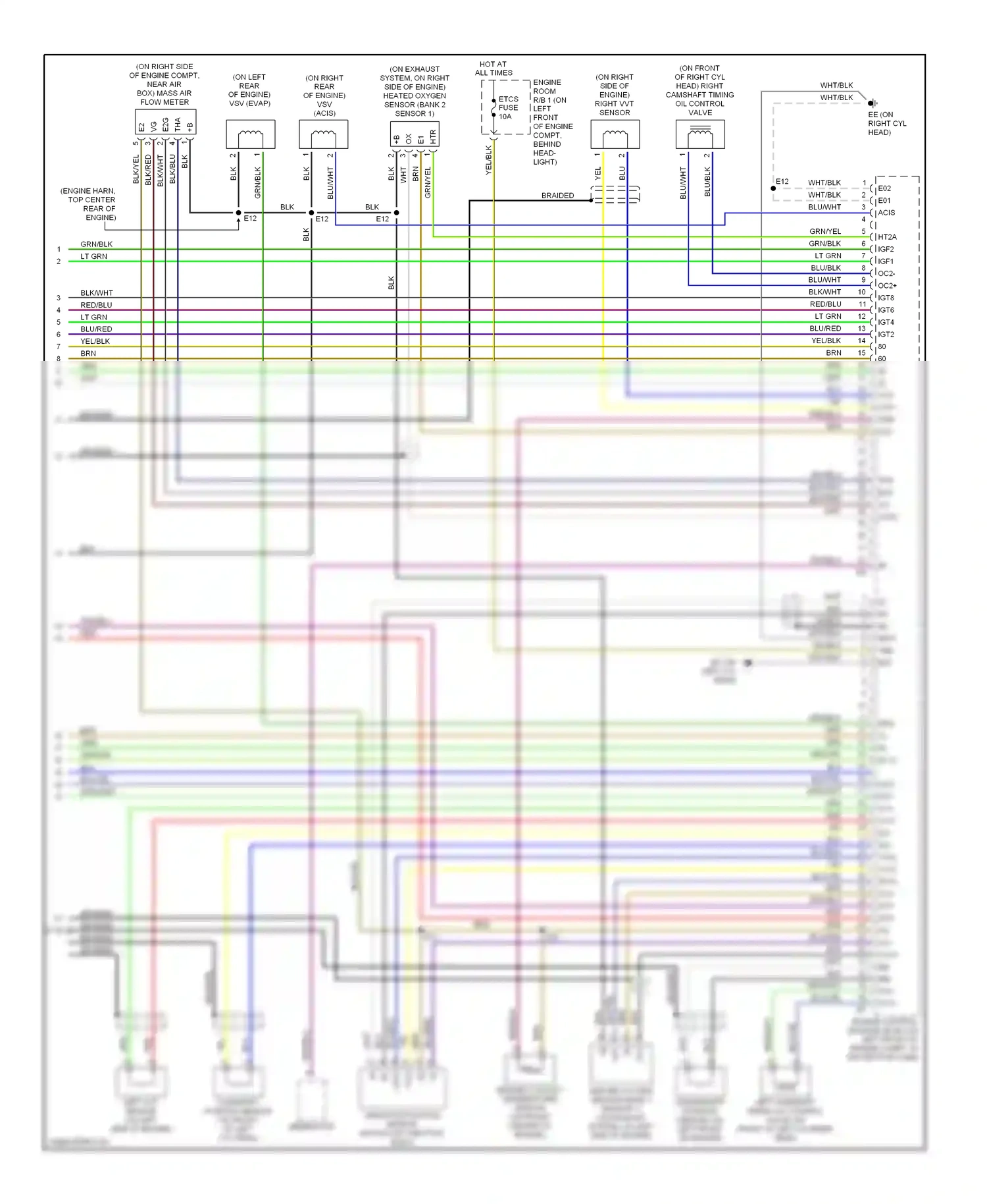 Lexus LS III facelift (2003-2006) blu wiring diagram  (40 of 83)