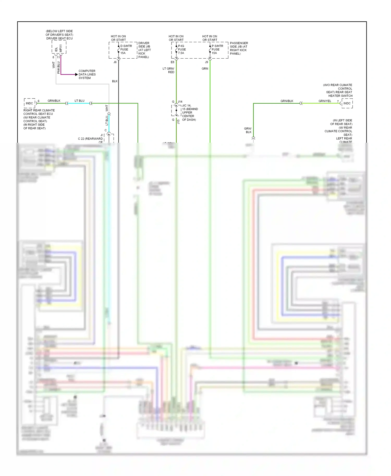 Lexus LS III facelift (2003-2006) computer data lines system wiring diagram  (44 of 51)