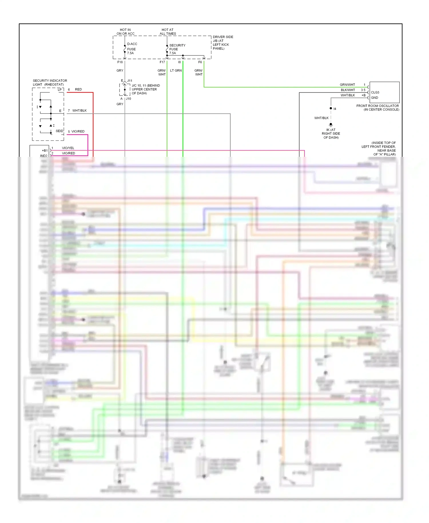 Lexus LS III facelift (2003-2006) computer data lines system wiring diagram  (8 of 51)