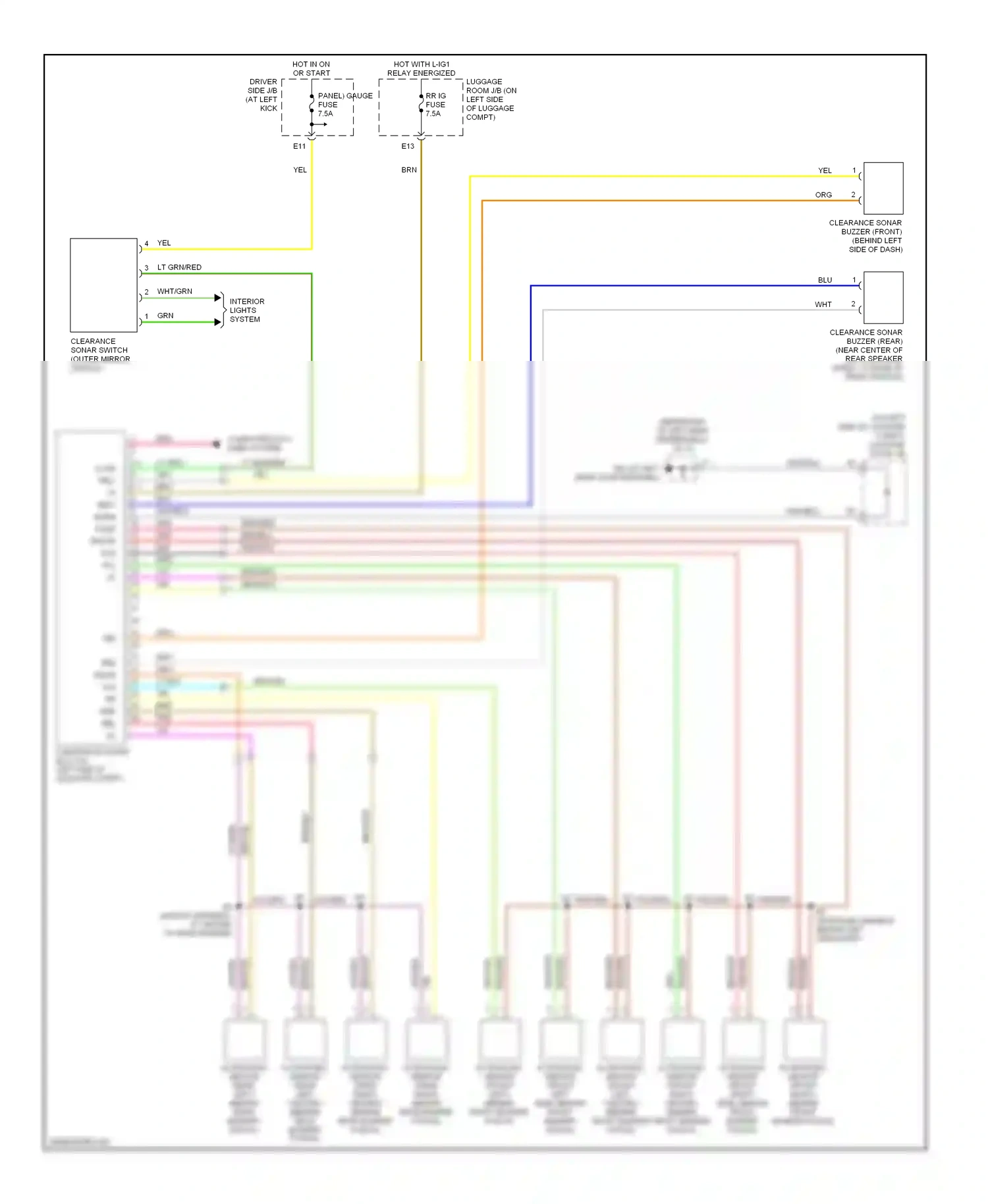 Lexus LS III facelift (2003-2006) computer data lines system wiring diagram  (46 of 51)
