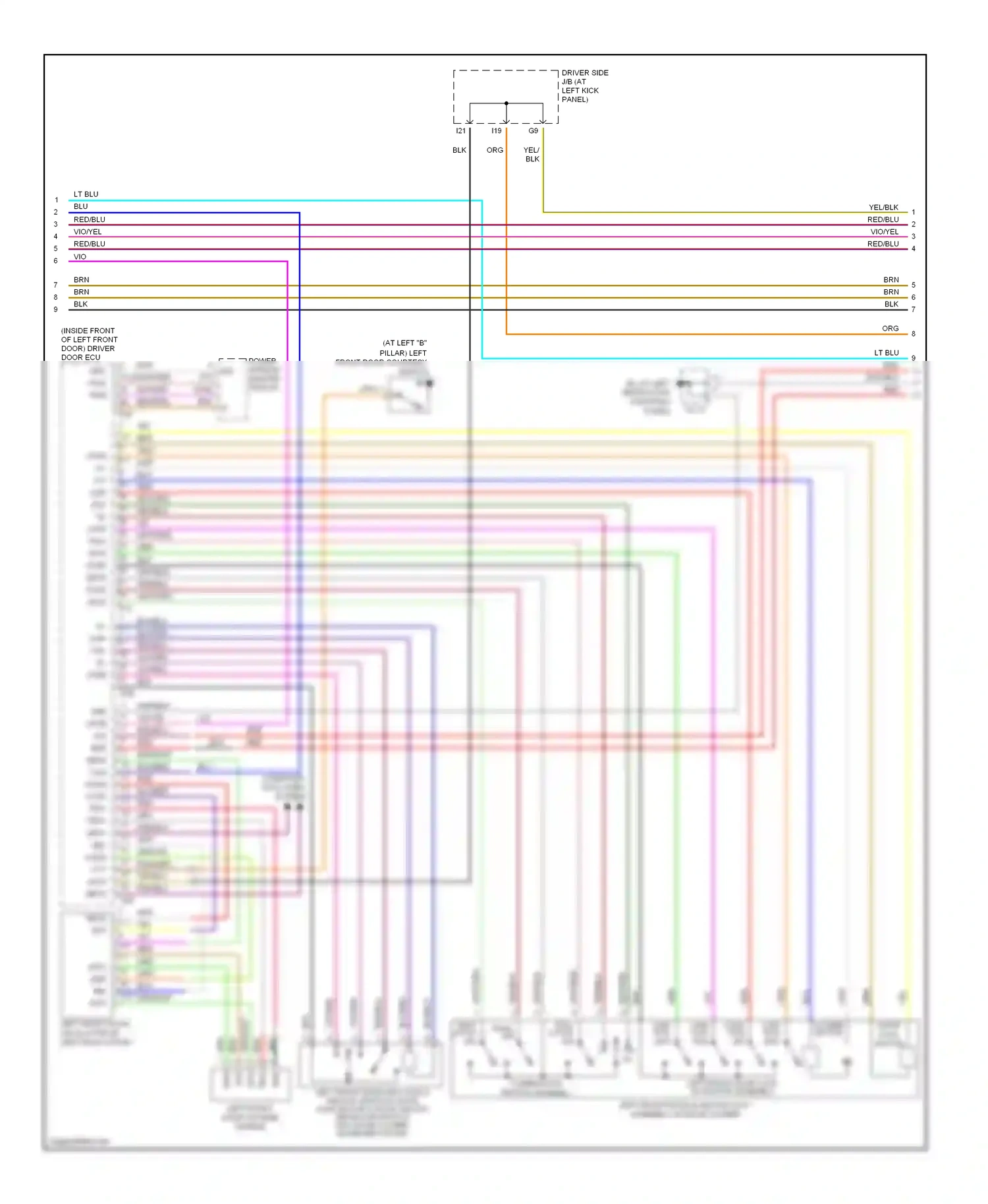 Lexus LS III facelift (2003-2006) computer data lines system wiring diagram  (10 of 51)