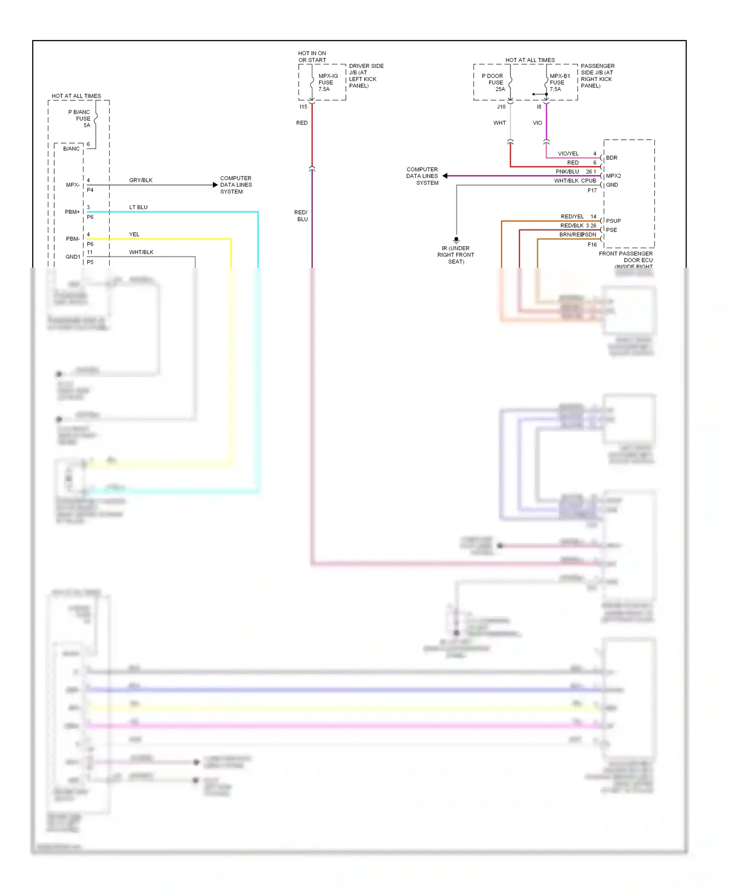 Lexus LS III facelift (2003-2006) computer data lines system wiring diagram  (47 of 51)