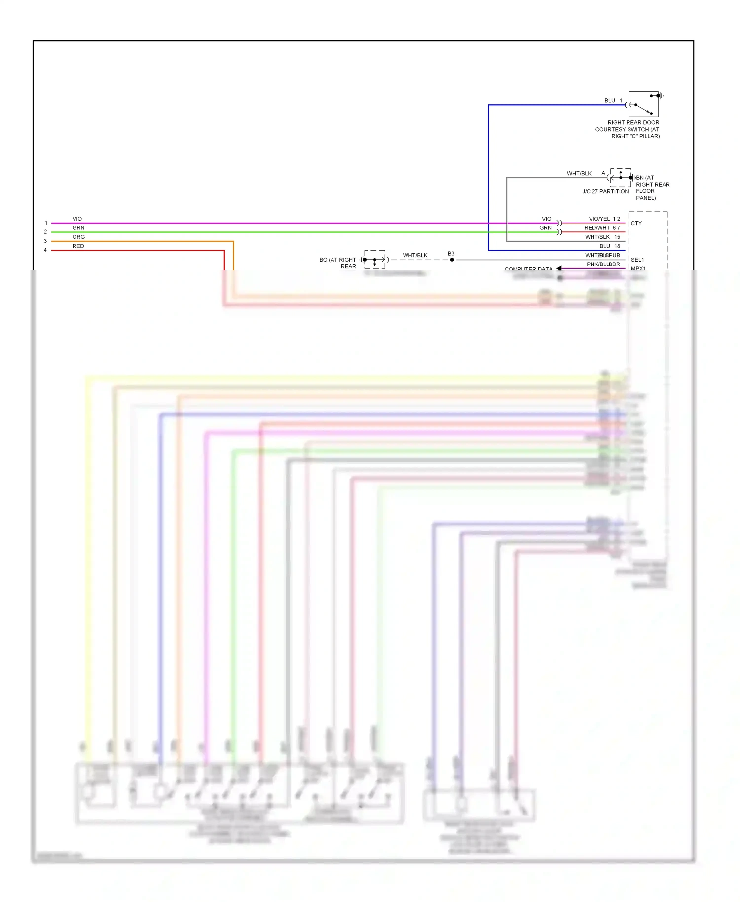 Lexus LS III facelift (2003-2006) computer data lines system wiring diagram  (17 of 51)