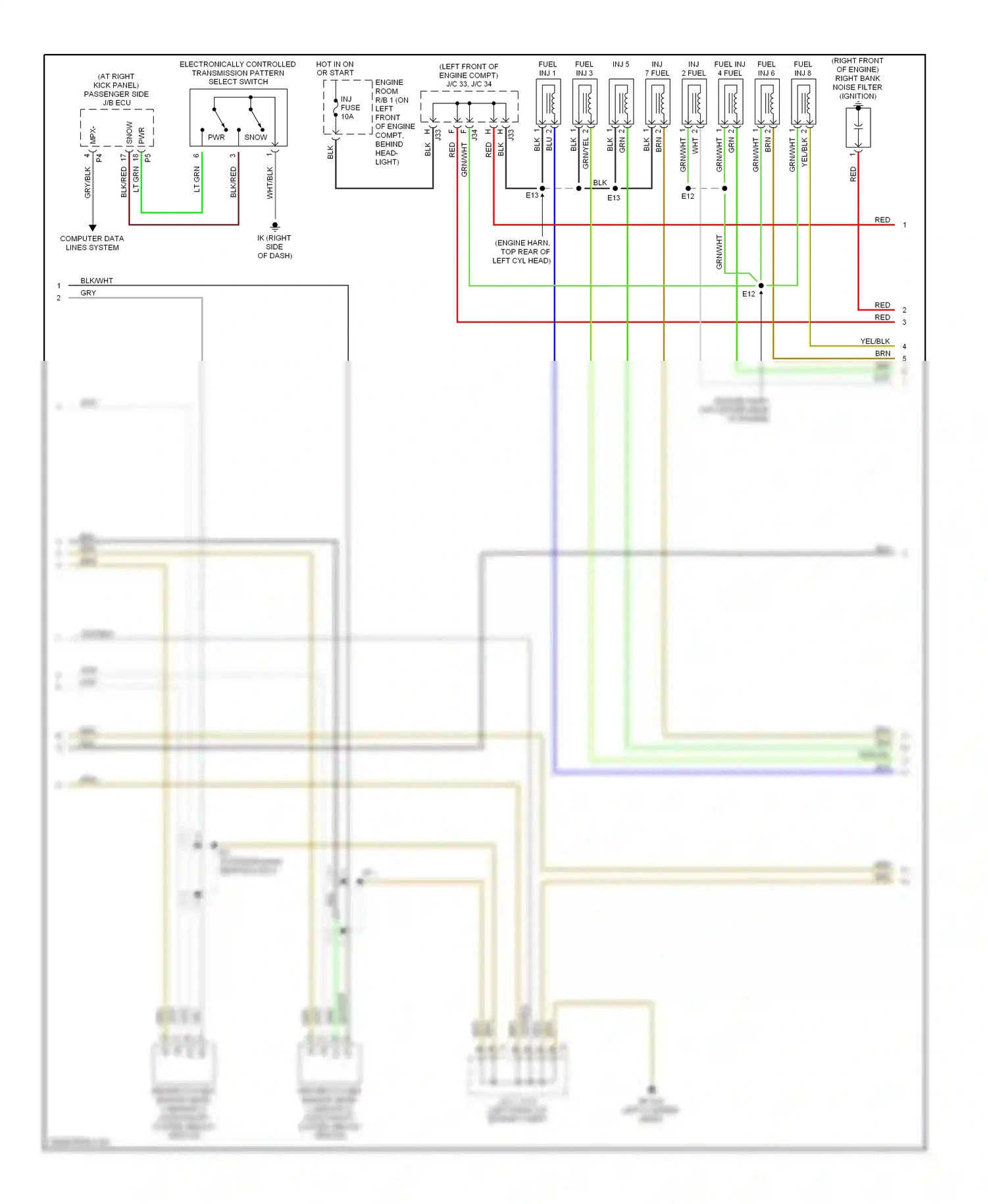 Lexus LS III facelift (2003-2006) computer data lines system wiring diagram  (30 of 51)