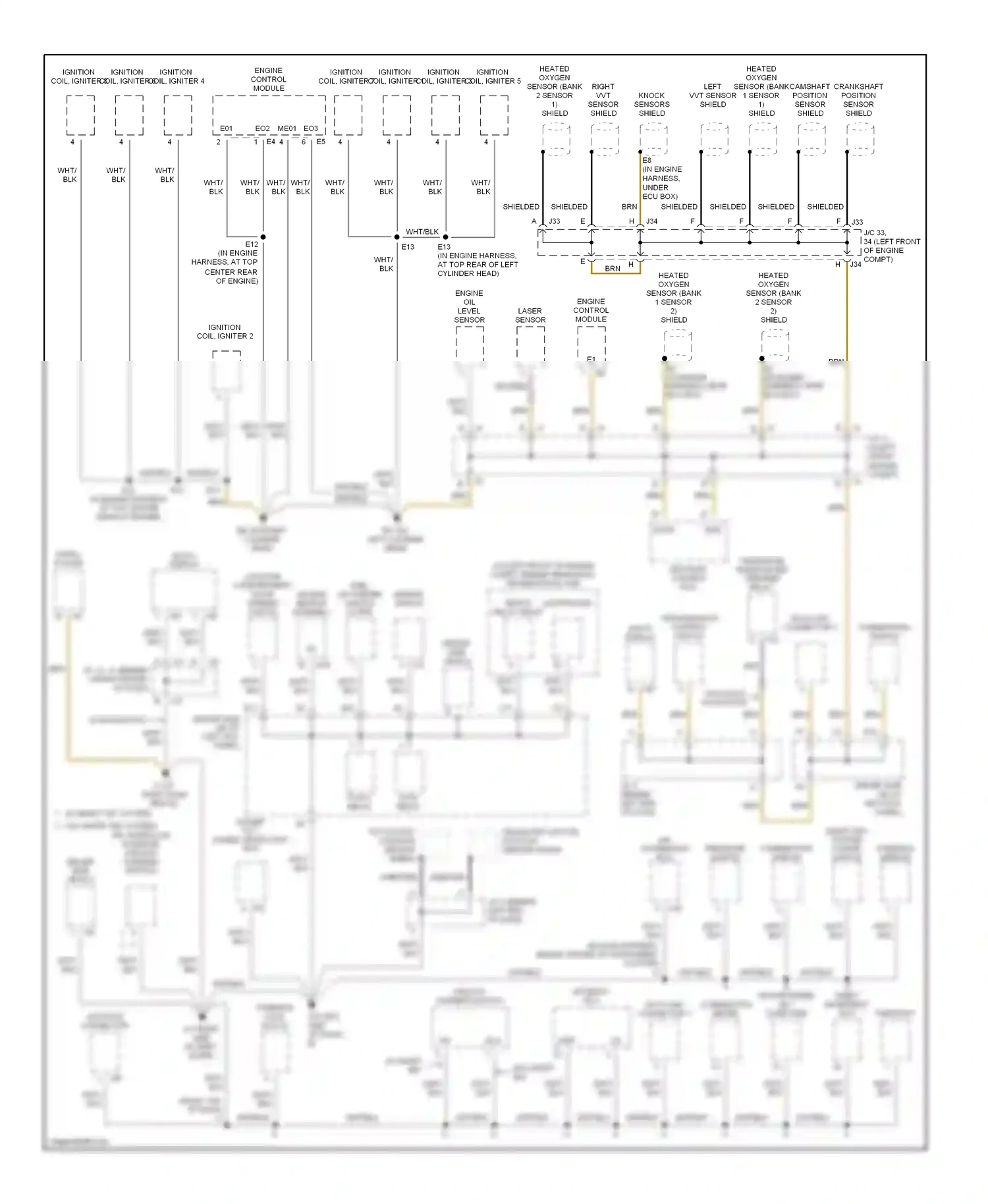 Lexus LS III facelift (2003-2006) defog relay front controller wiring diagram  (1 of 1)