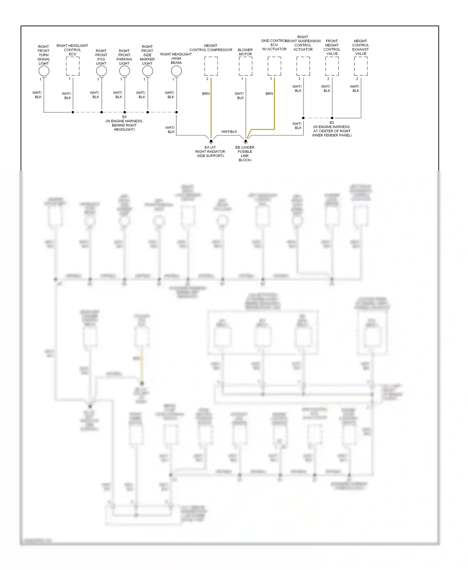 Lexus LS III facelift (2003-2006) engine control module wiring diagram  (1 of 2)