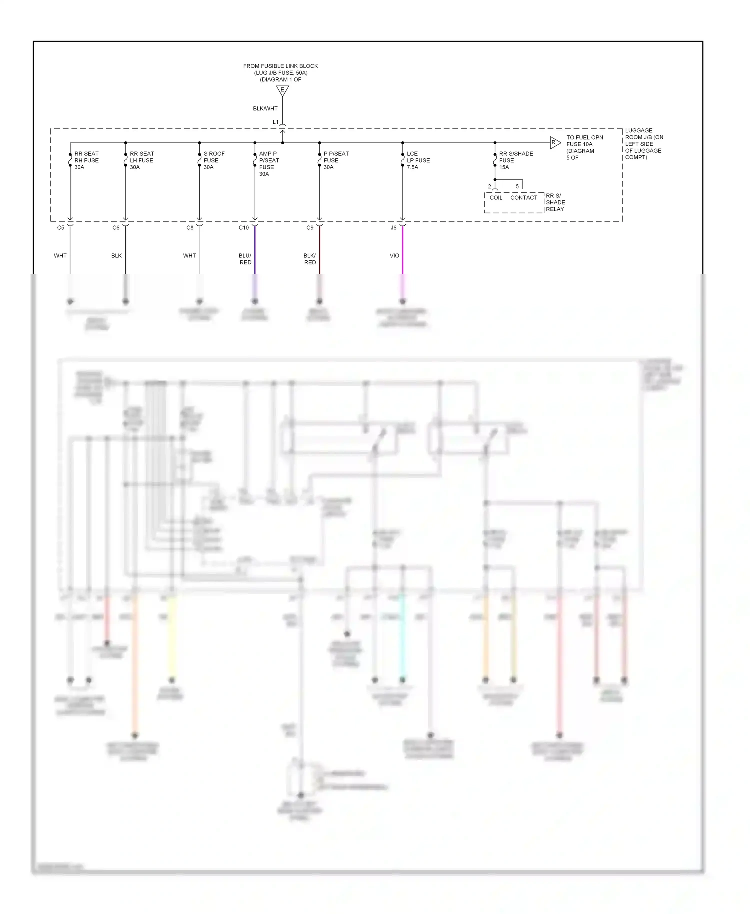 Lexus LS III facelift (2003-2006) from rr s/shade wiring diagram  (1 of 1)