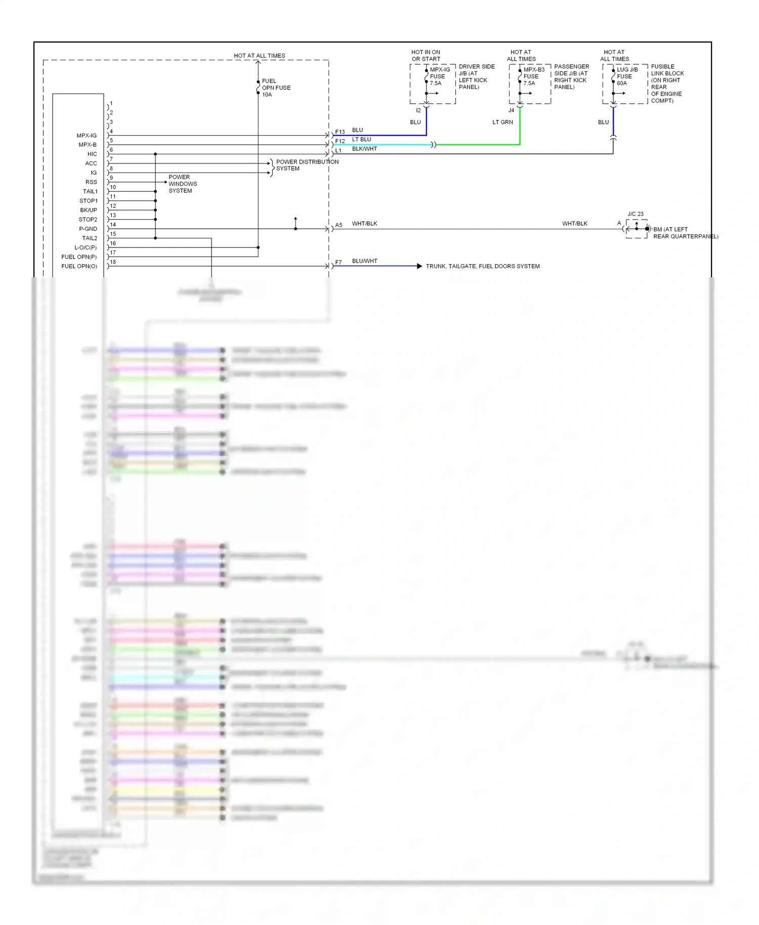 Lexus LS III facelift (2003-2006) mpx wiring diagram  (6 of 20)