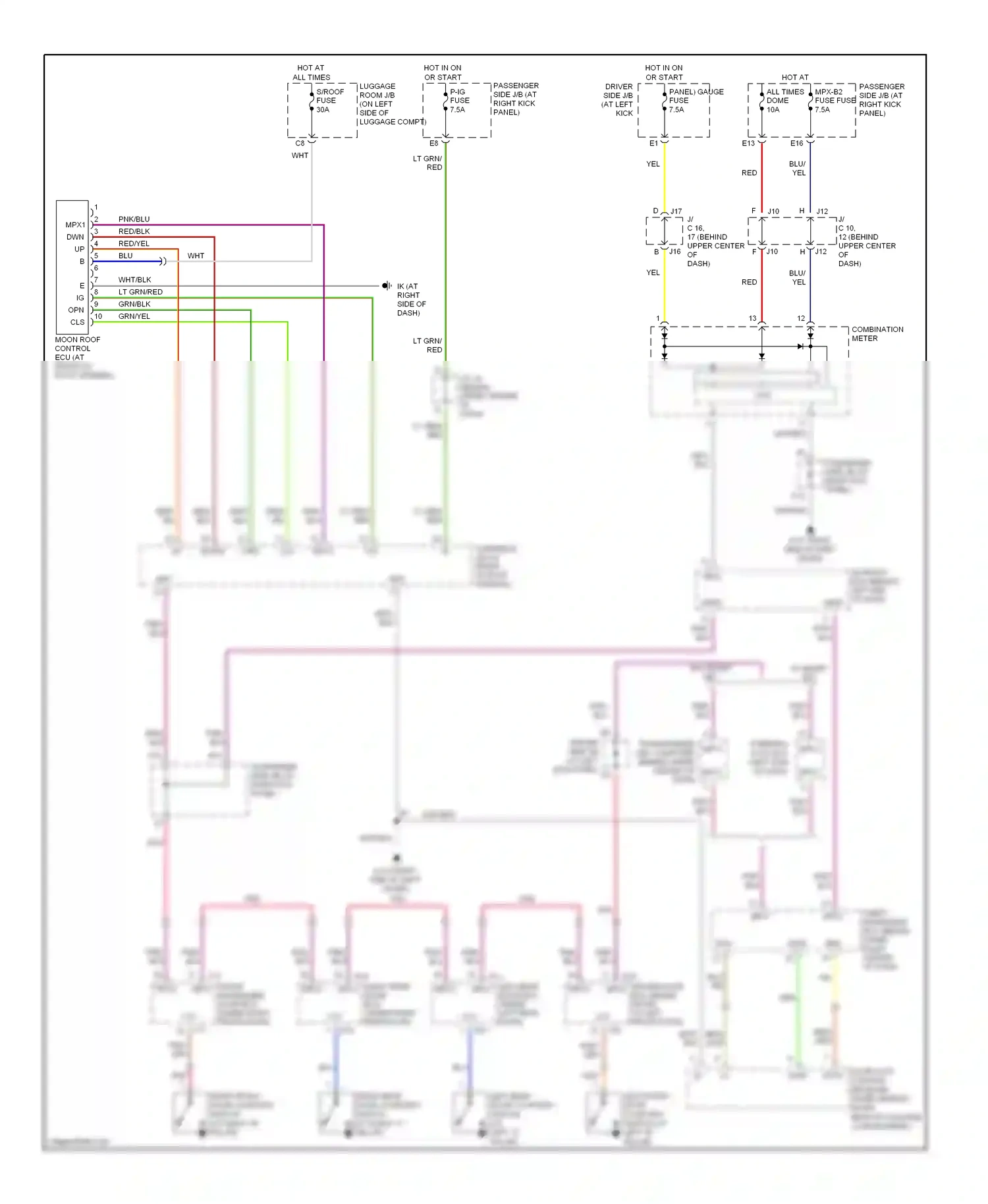 Lexus LS III facelift (2003-2006) mpx wiring diagram  (19 of 20)
