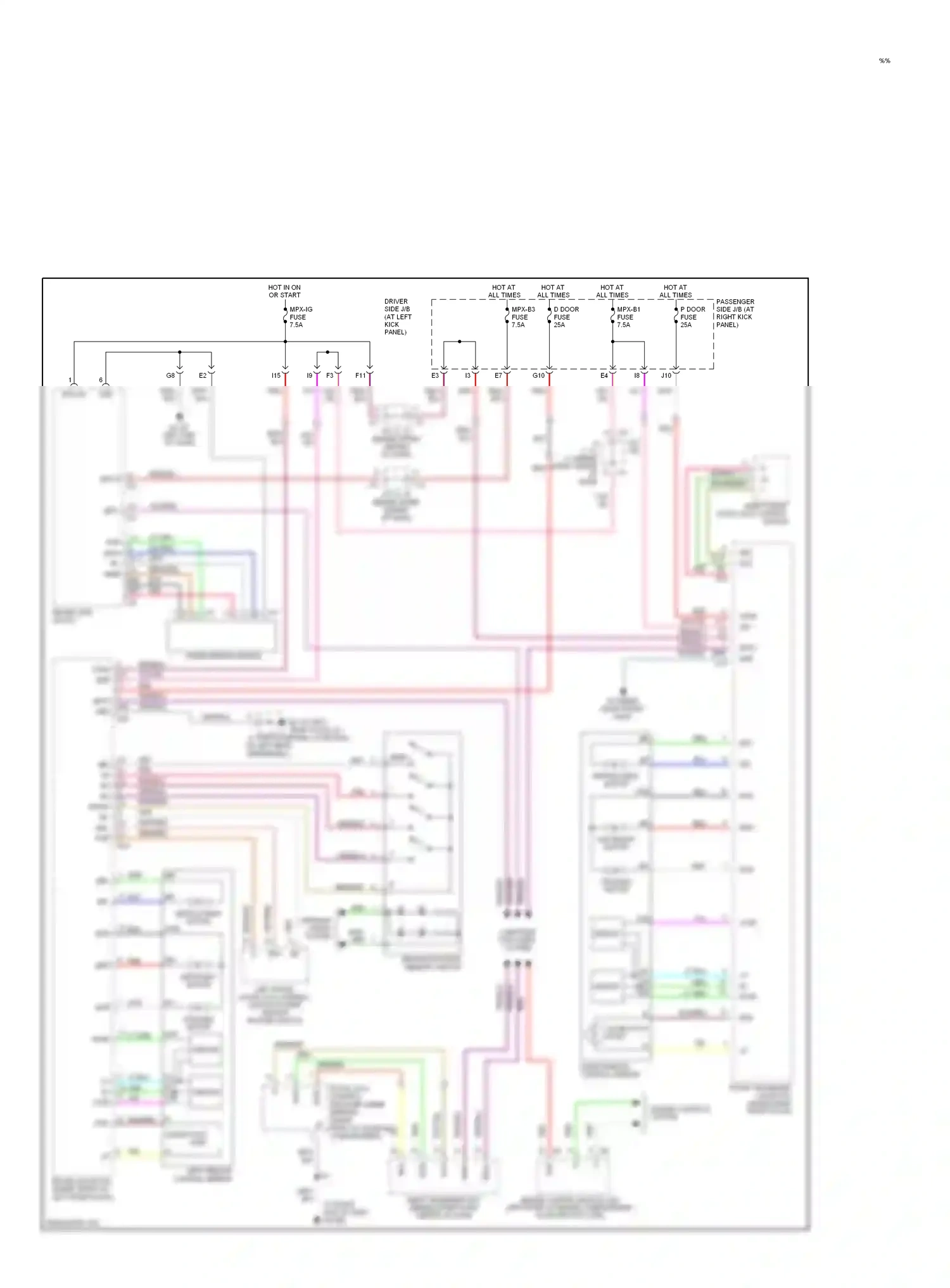 Lexus LS III facelift (2003-2006) sensor hsr wiring diagram  (1 of 1)