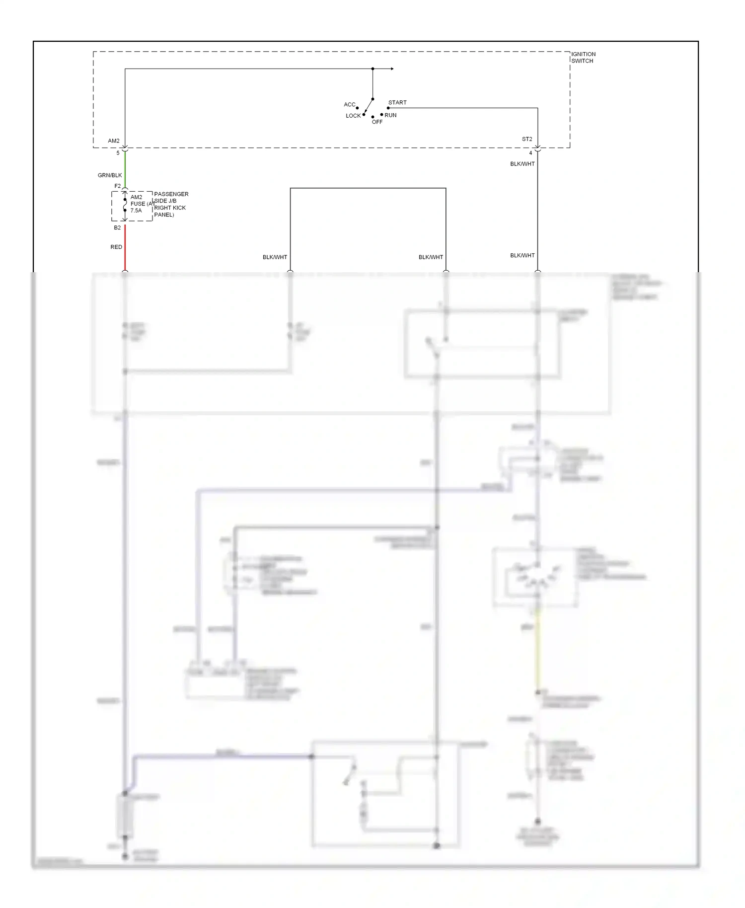 Lexus LS III facelift (2003-2006) starter wiring diagram  (2 of 2)