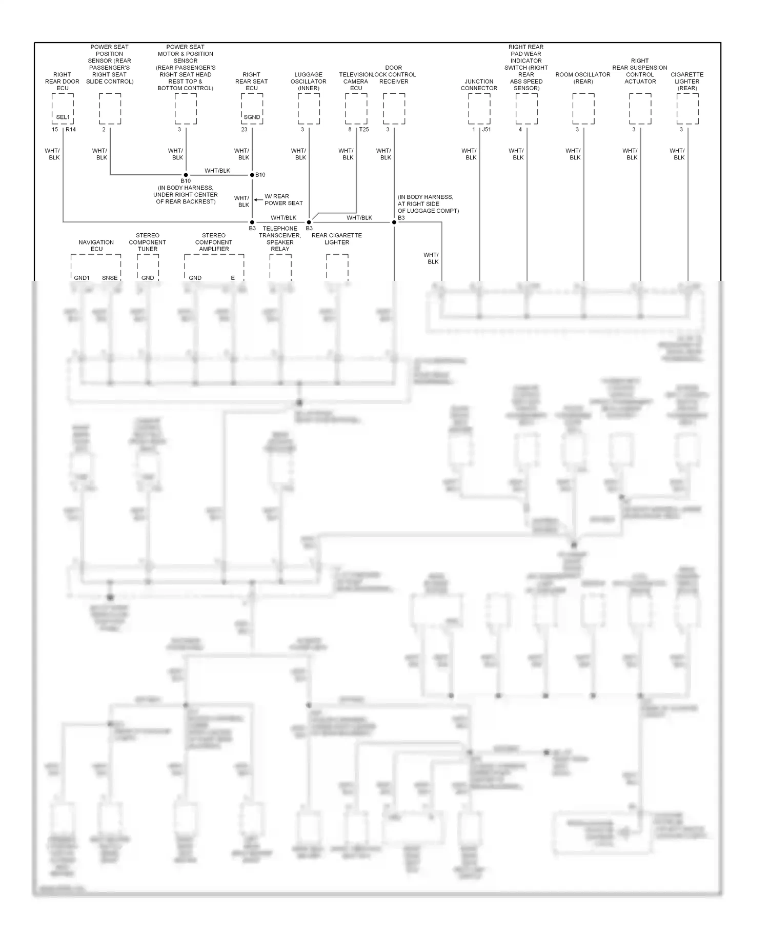 Lexus LS III facelift (2003-2006) stereo component amplifier wiring diagram  (1 of 1)