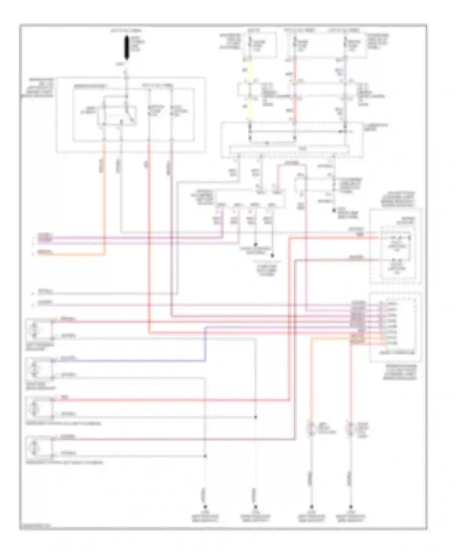 LS Lexus III (2000-2003): Headlamps circuit (2 of 2)