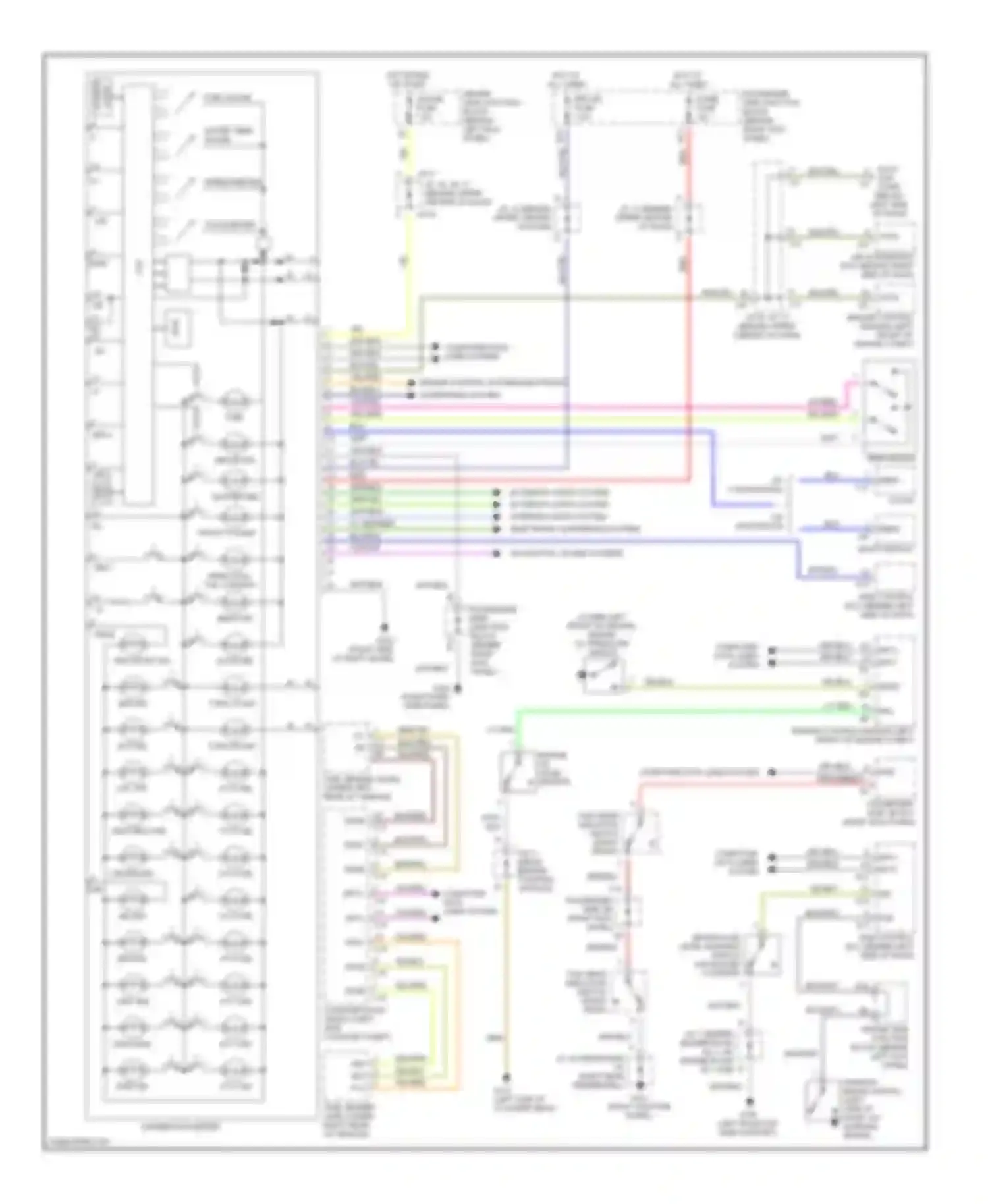 LS Lexus III (2000-2003): Instrument cluster circuit