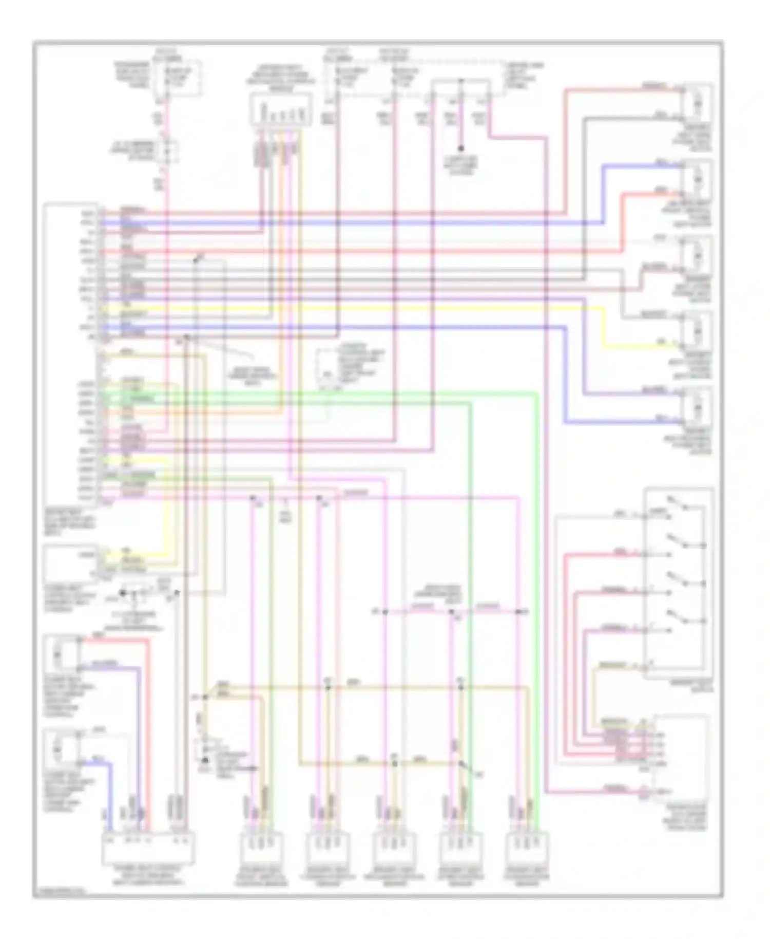 LS Lexus III (2000-2003): Driver's memory seat circuit