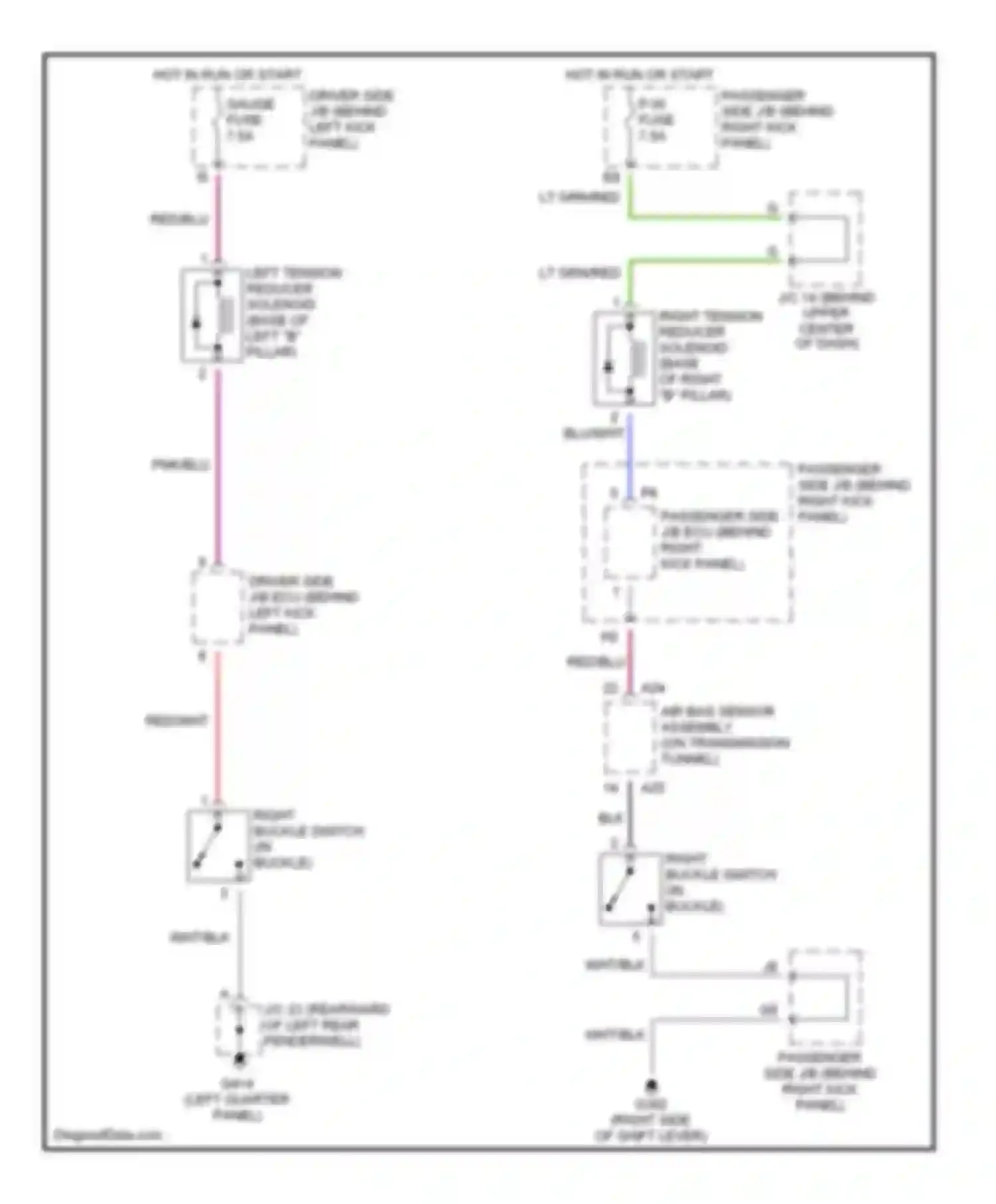 LS Lexus III (2000-2003): Electric tension reducer circuit