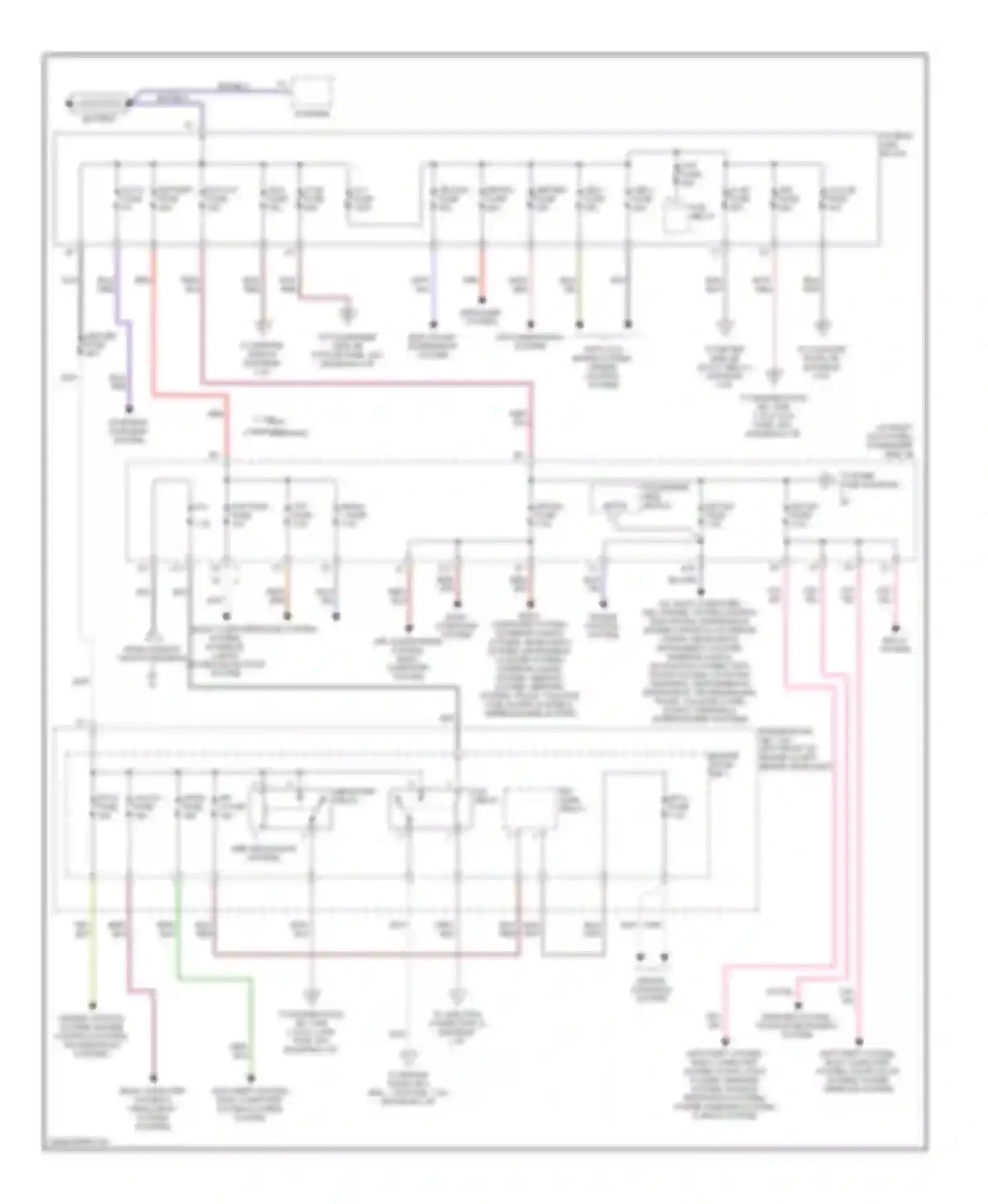 LS Lexus III (2000-2003): Power distribution circuit (1 of 5)