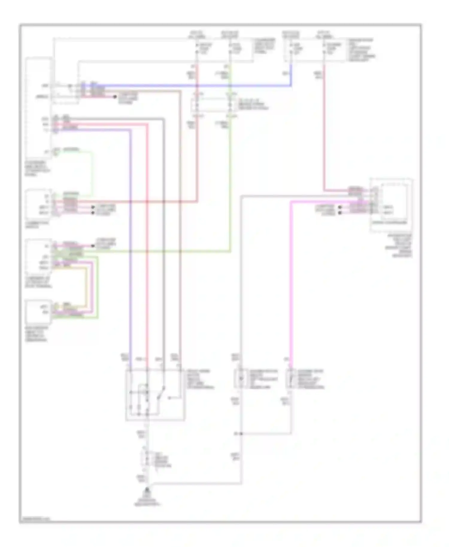 LS Lexus III (2000-2003): Front wiper/washer circuit