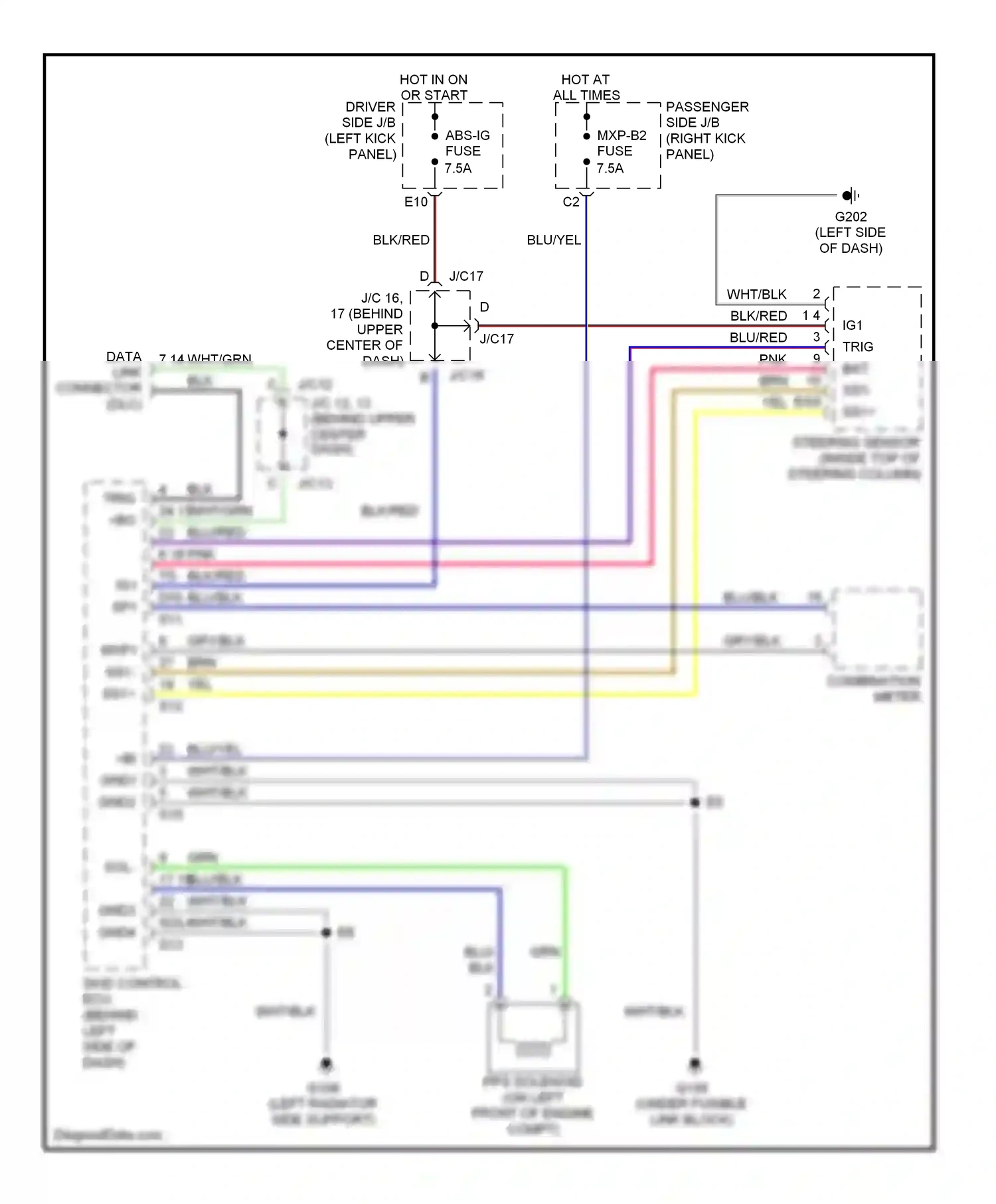 Lexus LS III (2000-2003) blk/red wiring diagram  (6 of 23)