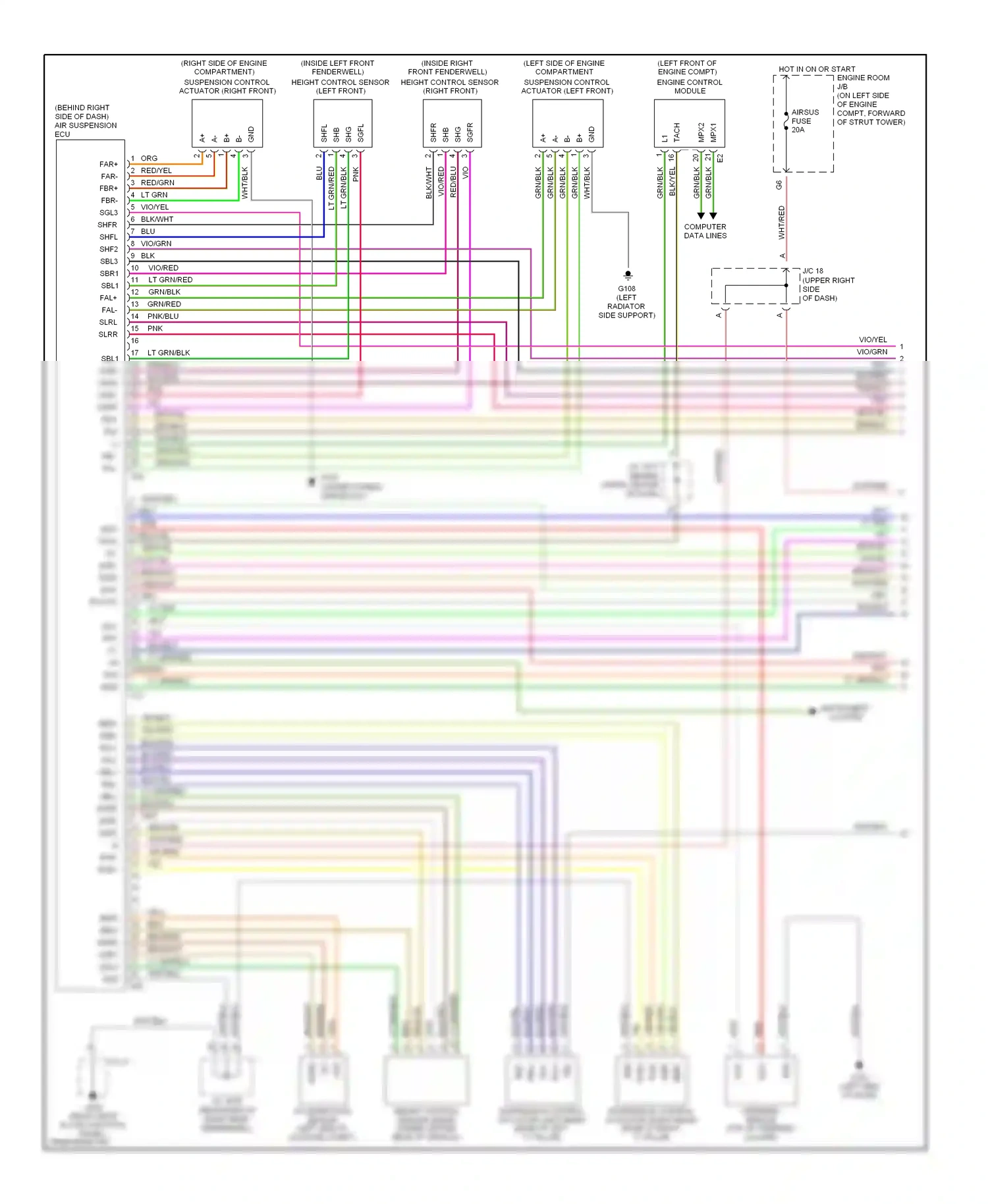 Lexus LS III (2000-2003) blu wiring diagram  (13 of 59)