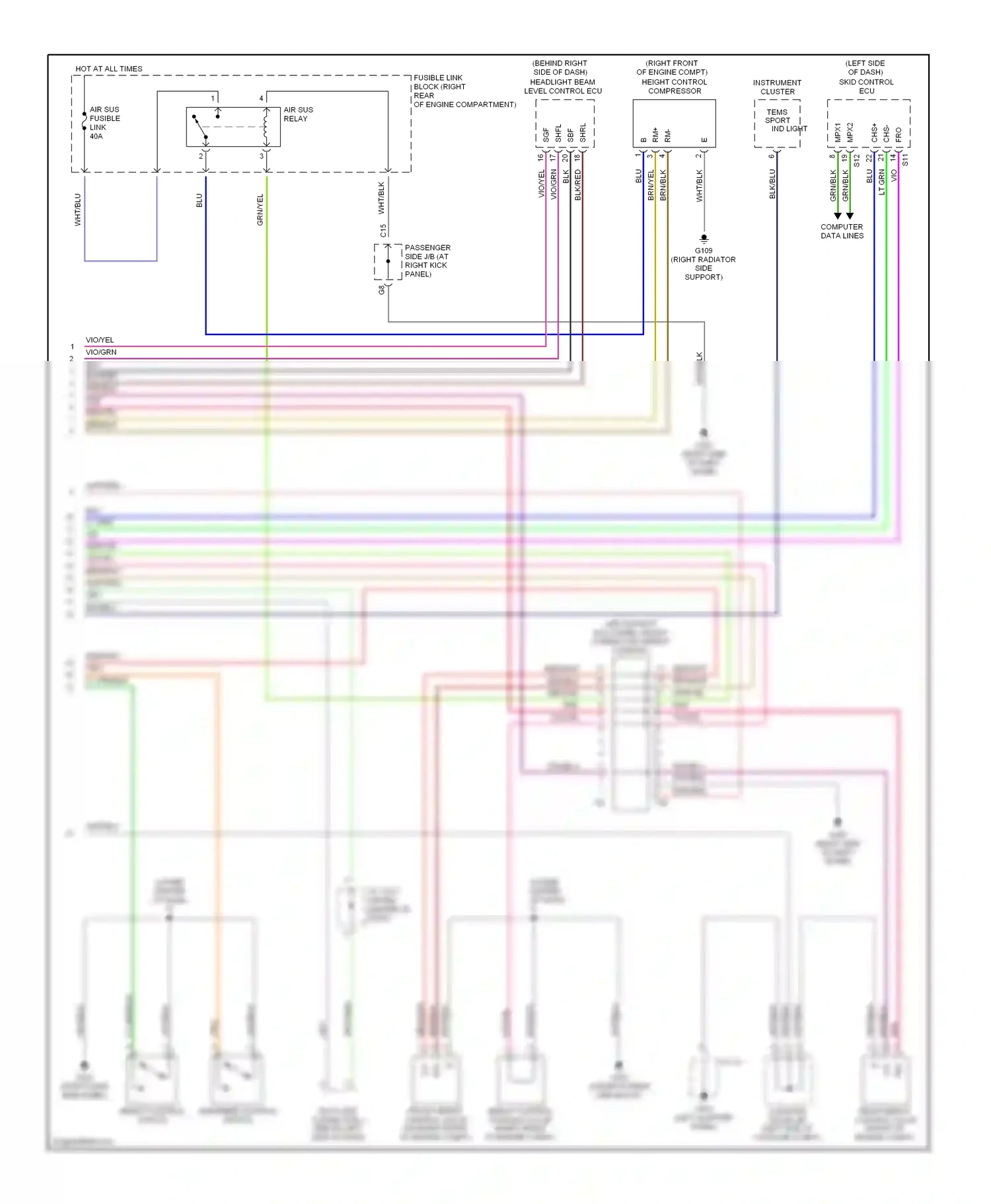 Lexus LS III (2000-2003) blu wiring diagram  (14 of 59)